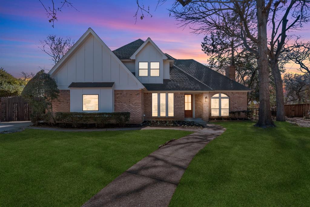 Welcome to this fully renovated 5 Bedroom, 4 Bathroom home offering over 3000 square feet of thoughtfully designed living space on an expansive  14,000 sq ft lot . Featuring dual primary suites (one up, one down), this home provides exceptional flexibility for multi-generational living or guest privacy. The versatile floor plan easily functions as: 5 bedrooms, 4 bedrooms with private office, or 3 bedrooms with office and flex room. Recent upgrades include new windows throughout, foundation repair with warranty, and new HVAC — offering both style and peace of mind.Additional features include a wood-burning fireplace, large mud room, formal dining room and breakfast nook, a bright atrium bringing natural light into the heart of the home, a sparkling pool ideal for entertaining, as well as a secret playroom for the kids. Located in a quiet cul-de-sac, this property combines space, function, and modern updates designed to grow with you.