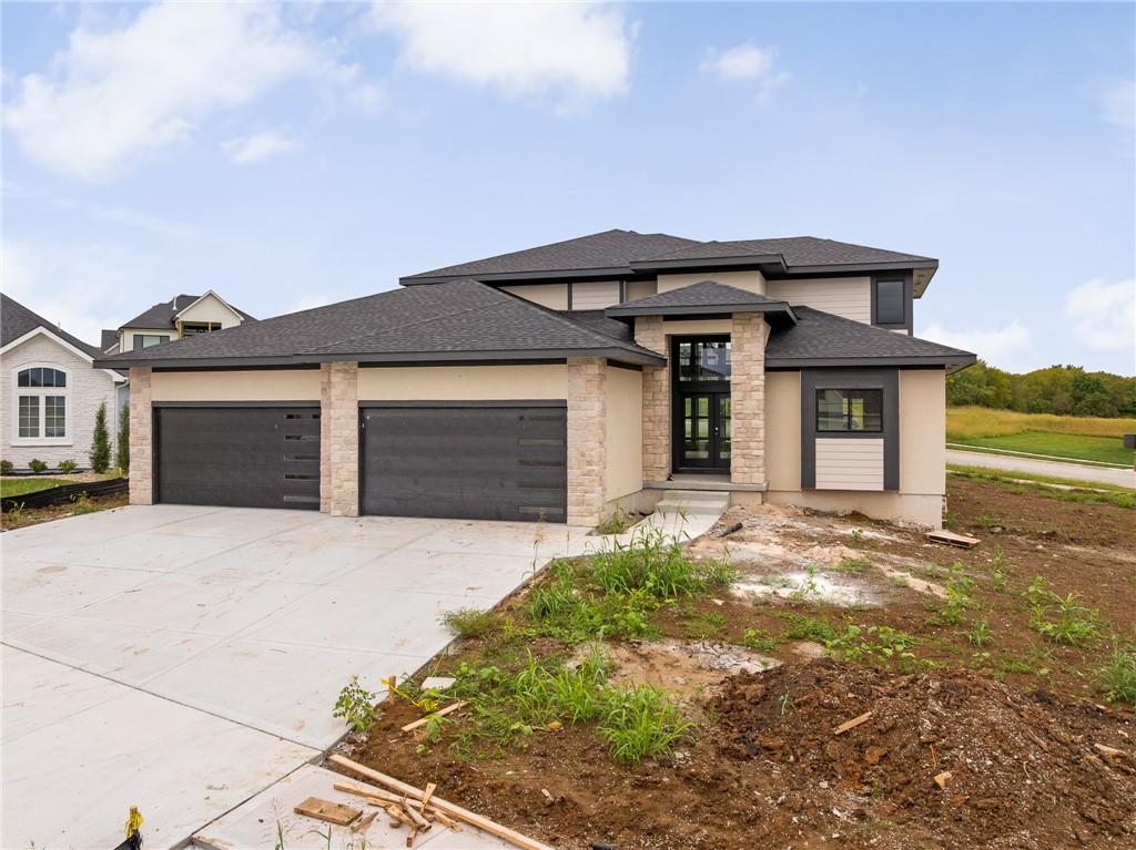 This 4 bedroom 3 1/2 bath Story & half "LAYLA" Plan built by Walker Custom Homes, LLC offers a great main level open floor plan featuring Primary Owner's suite, great room with floor to ceiling fireplace, spacious gourmet kitchen with butler's plus dining area,  Butler's pantry, and main level laundry room.  Curved staircase leading to second story where you will find 3 additional bedrooms and 2 full baths.   Unfinished basement available for extra sq. footage to be finished.  This wonderful home located on a corner cul-de-sac lot has a one-of-a-kind 4 CAR GARAGE.