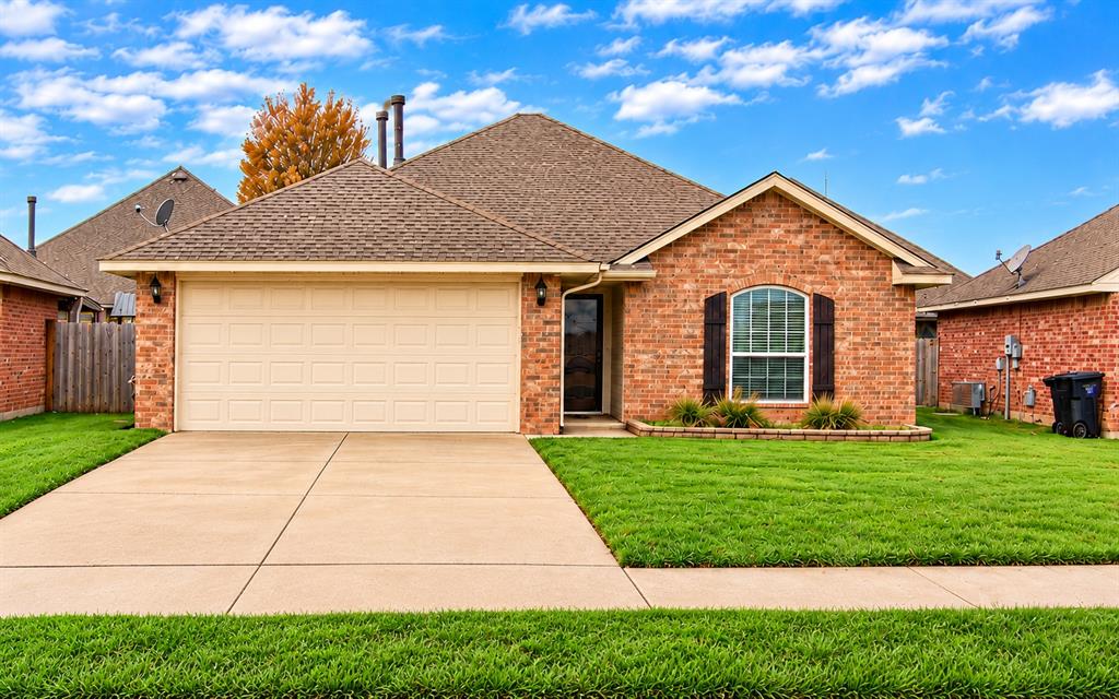 Come see this newer home in Moore just a couple of blocks from Broadmoore Elementary and a couple of miles from an abundance shopping and dining you could need. You'll love all the nice finishes and comfort this place has to offer. It features a spacious living room with a fireplace. There is a breakfast bar in the kitchen plus a separate dining area. The primary bathroom has linen storage plus jack and jill closets. The attached garage has an in-ground storm shelter, there are ceiling fansthroughout, and the back yard has a privacy fence