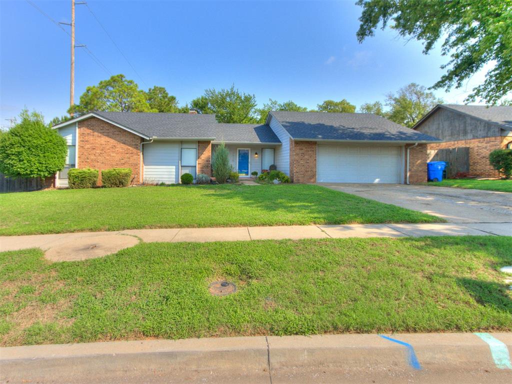 Prime location....You are welcomed into the home with beautiful flagstone flooring that opens to the large living room. The living room then opens to an updated kitchen and dining room.  The updated kitchen offers lots of cabinetry and a large pantry.  All bedrooms are parquet or wood laminate flooring. The over-sized primary bedroom provides a large walk in closet. The primary bedroom also has double sliding doors that open to an updated bathroom. The home offers large windows throughout the living areas, making it feel bright and cozy.  This home is conveniently located to I-35, schools, restaurants and shopping. This home is super clean and move in ready.