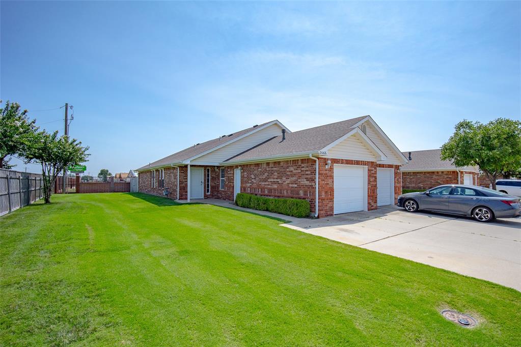 Fantastic opportunity available in this BEAUTIFULLY maintained 3-Bedroom, 2-Bathroom condo! – Located just MINUTES FROM OU Campus, the National Weather Center, Postal Training Center, and TONS OF EXCITING NEW GROWTH AND DEVELOPMENT! Just PERFECT for Students, OU faculty, first-time buyers, or anyone looking for an affordable primary residence or a fantastic investment property close to the heart of Norman. You will love the spacious split floor plan featuring warm paint colors, tall ceilings, abundant natural light, and a comfortable living area. A wonderful open kitchen offers updated flooring, matching stainless-steel appliances, and freshly painted cabinetry. The spacious primary suite features a private ensuite bath and a large walk-in closet. Good-sized secondary bedrooms are beautifully maintained and each includes generous closet space. The well-appointed hall bath offers upgraded flooring and a tub/shower combo. Step outside to a cute private patio with recently installed fencing, creating the perfect pet-friendly outdoor space. An attached one-car GARAGE WITH AN INGROUND STORM SHELTER provides extra added safety and peace of mind. Roof shingles updated 2023. Furnished items inside the home can remain with an acceptable offer, including the refrigerator and washer and dryer purchased new in 2025! The super affordable HOA covers exterior maintenance, insurance, and lawn care, making ownership easy and hassle-free. Less than two miles from shopping, dining, entertainment, and everything Norman has to offer, this amazing condo is the perfect blend of comfort, convenience, and value. CUTE, CLEAN, AFFORDABLE, and MOVE-IN READY!