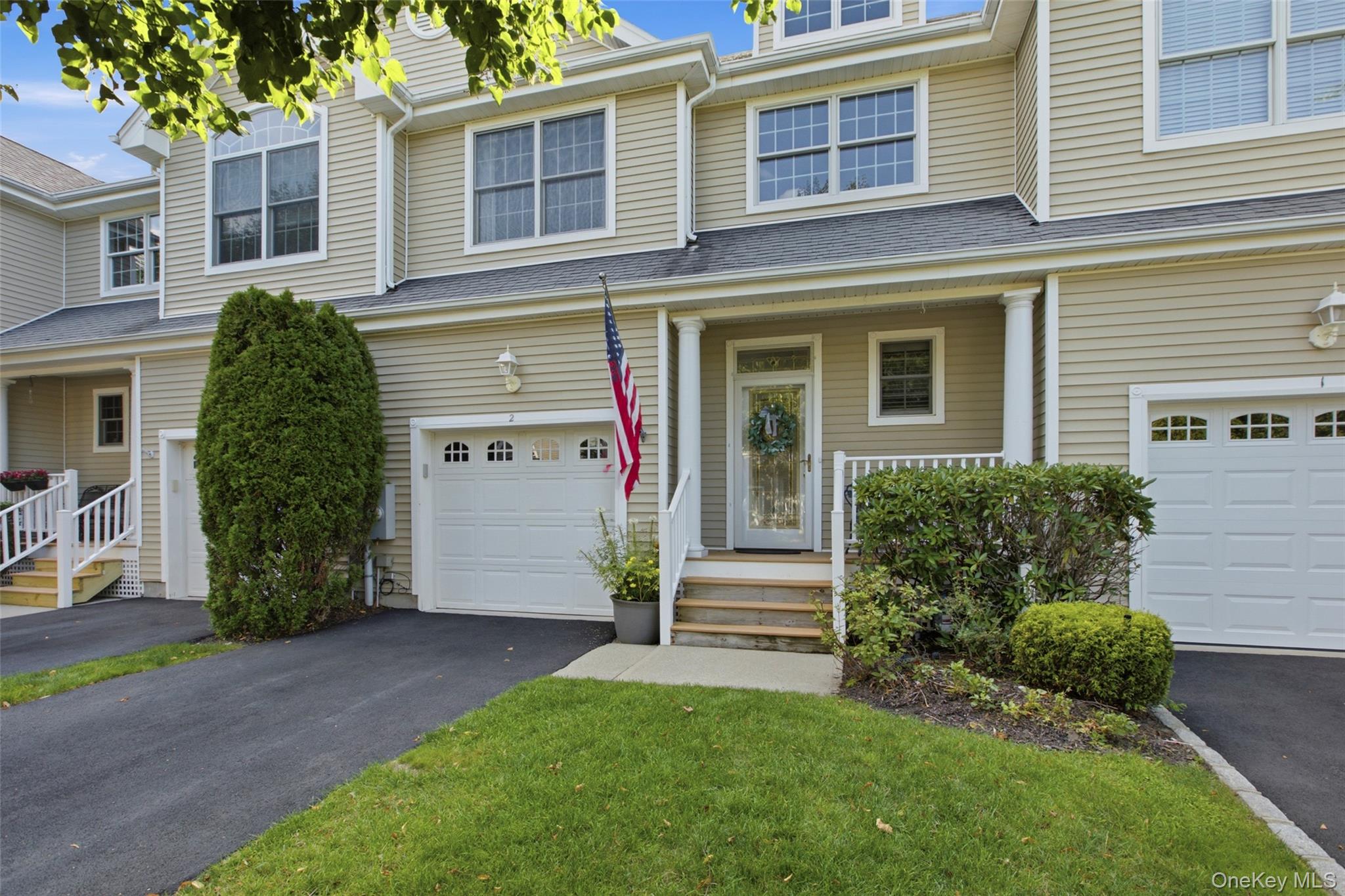 Resort-Style Living in the Beautifully Maintained 55+ Community of SETAUKET MEADOWSWelcome to "The Poquott"~ an exceptional two-bedroom, two-and-a-half-bath condominium offering gracious living, beautiful architectural details, and an outstanding resort-style lifestyle in a highly regarded 55+ community.Dramatic high ceilings, expansive windows, beautiful lighting, and warm hardwood floors create an inviting sense of space and elegance. Custom shutters and blinds complement the windows, while thoughtful updates and meticulous maintenance make this home truly move-in ready.The stunning chef’s kitchen features granite countertops, updated appliances, and abundant workspace, creating an ideal setting for both everyday living and entertaining. The first floor offers exceptional convenience with a spacious primary suite, luxurious primary bath, and a huge custom-built walk-in closet. A first-floor laundry, elegant powder room, and direct access to the one-car heated garage with electric garage door opener add to the ease of living.The second level provides an impressive open landing/reception area overlooking the dramatic lower level. This versatile space leads to a comfortable den/TV room, full bath, and generously sized guest bedroom featuring beautiful vaulted ceilings and walk in closet—perfect for visiting family or friends.The bright, full basement provides an exceptional amount of additional space, featuring new carpeting, beveled mirrored doors at each closet and separate areas thoughtfully arranged for a variety of activities and interests. Whether used for hobbies, recreation, an office, fitness, crafts, entertaining, or additional storage, the lower level offers remarkable flexibility and functionality.Outdoor living is equally inviting. Enjoy a private Trex deck with retractable awning, along with a separate private patio area—ideal for morning coffee, afternoon relaxation, or entertaining.Recent improvements include a new dishwasher, new garage door opener and updated central vacuum systemResidents enjoy an extraordinary array of amenities, including indoor and outdoor saltwater pools, tennis & pickleball courts, fitness center, game room, activities room, library, and billiard room. The beautifully maintained grounds and active community provide an ideal combination of recreation, social opportunities, relaxation, and convenience.The monthly HOA fee of $660 includes water, garbage, the Silver Cable package, use of the community’s extensive amenities and maintenance of all.This is a special opportunity to enjoy elegant, low-maintenance living in a welcoming, beautifully maintained 55+ community, with the space and quality of a single-family home and the convenience of condominium living.