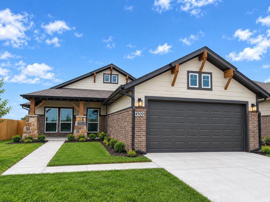 ? Brand New Construction in Jackson Creek! ?    This beautiful brand new home offers ample storage and abundant natural light. The kitchen is a highlight, featuring a floating island backyard views, gorgeous quartz countertops, and a gas range.  Beautiful wood flooring graces the living area, and each bedroom is equipped with a ceiling fan for added comfort. The primary suite is a true sanctuary, boasting a spacious walk-in closet, a tiled shower, a soaking tub, and a large quartz vanity with dual sinks.  Blinds are provided for added privacy. *Pets are welcome with an additional deposit.Located at the corner of Douglas Boulevard and Coffee Creek Road