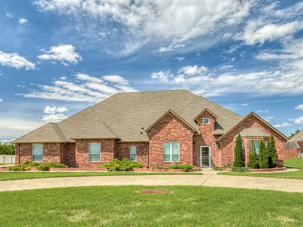 Welcome to a home that feels every bit as comfortable as it is impressive. Tucked inside Norman’s gated Frost Creek community on nearly an acre, this home offers the rare combination of beautiful design, awesome amenities, and a warm, inviting atmosphere that instantly feels like home. The spacious kitchen with double islands was made for gathering, while the cozy living spaces, private movie room, hidden passageway, and primary suite with its own fireplace add personality and charm throughout. Outside, the pool and peaceful nature views create your own private retreat, with plenty of room to relax, entertain, or simply enjoy the quiet surroundings. A 4-car garage, whole-house generator, EV charger, safe room, outdoor in-ground storm shelter, and zero-step entry add thoughtful convenience to an already exceptional home. With the space and serenity of a country setting while still being just minutes from OU, Lake Thunderbird, and everything Norman has to offer, this is a home that truly gives you the best of both worlds. Come experience it in person—you may find it’s even better than you imagined.