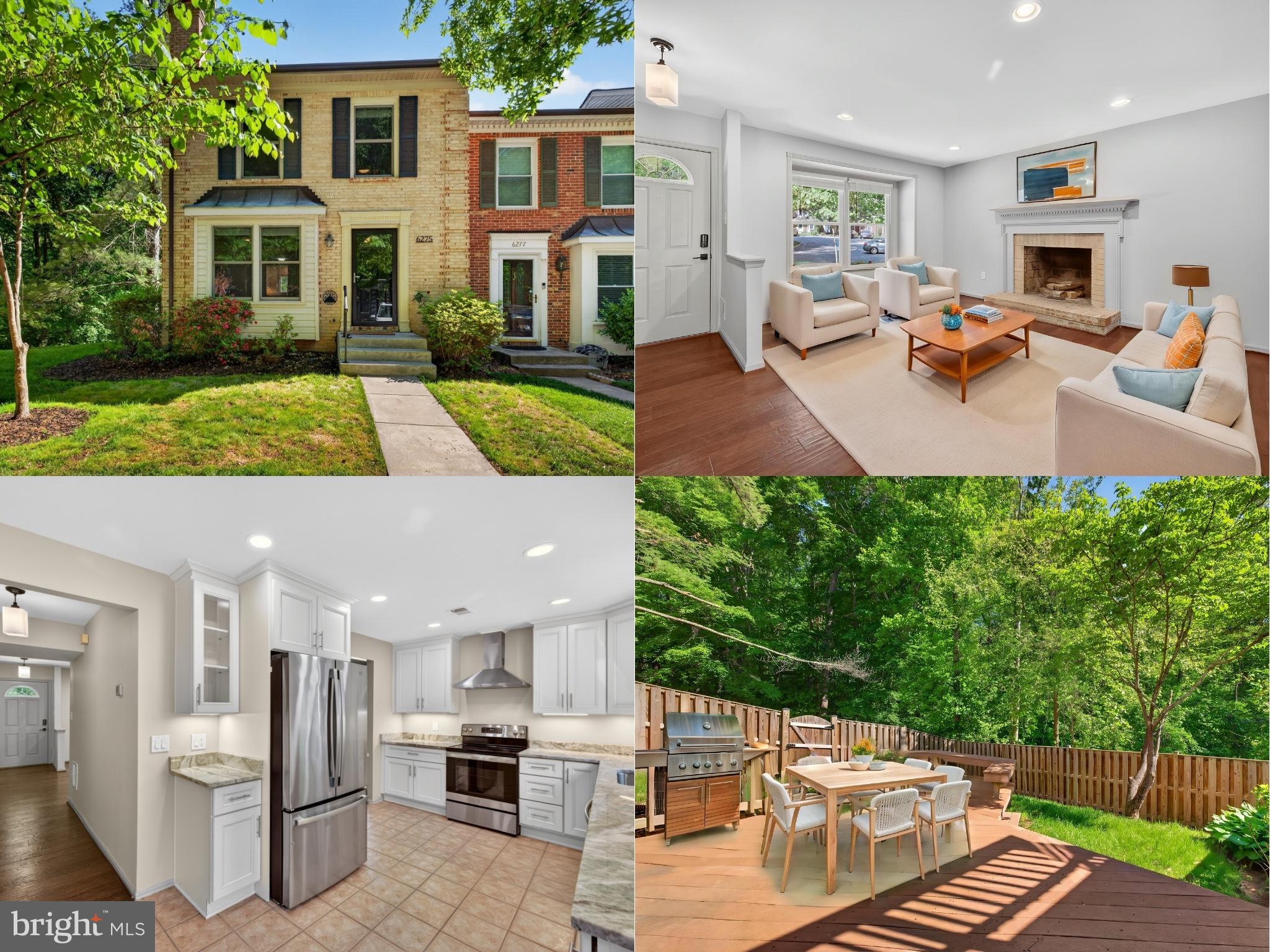 Welcome to this end unit townhouse in Shannon Station, one of West Springfield's most popular communities! Situated between Fairfax County parkland and a large HOA-owned buffer, this home offers a level of privacy and green space that is hard to find. The home offers 3 bedrooms, 2 full bathrooms and two half bathrooms and has been so well taken care of that all you need to do is move in.The main level features engineered hardwood floors throughout with an open living and dining area anchored by a wood burning fireplace. The kitchen offers white soft close cabinets, granite countertops, stainless steel appliances, and an exhaust hood. The eat-in breakfast nook is a great bonus, with large windows that look right out over the parkland. An updated powder room rounds out this level.Upstairs you will find three bedrooms, all with carpet and ceiling fans. The primary suite is generously sized with two closets and a private en-suite bath with a shower. The two additional bedrooms are served by a hall full bath with tub/shower combo.The lower level offers a large rec room with recessed lighting and a walkout to the deck. There is also a bonus room that works well as a home office or flex space, a half bath, and plenty of storage.Step out to the large deck and enjoy peaceful wooded views backing to Fairfax County parkland with no rear neighbors in sight. The fence was replaced in 2020. As an end unit, you also get a generous side yard that most townhomes simply do not have. Permits have already been pulled to build a deck off the main level as well when you are ready.The home features Anderson windows and the kitchen and baths have been renovated. This home is truly move in ready.The HOA fee includes pool, road maintenance, snow removal, and trash. Residents enjoy a pool membership at Shannon Station Park, just a 5 to 6 minute walk away. Community amenities also include a basketball court, tennis courts, jog/walk path, and tot lots/playground. Two reserved parking spots convey with the home.Zoned for Keene Mill Elementary School, Irving Middle School, and West Springfield High School. Excellent location just outside the Beltway! Convenient access to major roads including Fairfax County Parkway, 395/495/95. Close to Metro bus stops, Franconia-Springfield Metro station, commuter lots, and the Rolling Rd/Burke VRE stations. Also nearby are George Mason University, Ft. Belvoir, Lake Accotink Park, Burke Lake Park, Huntsman Lake, South Run Rec Center, Springfield Golf and Country Club, Springfield Town Center, Springfield Plaza, and plenty of restaurants. Just minutes to DC, the Pentagon, Reagan National Airport, Alexandria, Arlington, Tysons Corner, and more. Very walkable community with nearby bike trails and walking paths. Within two miles of local shopping centers including Huntsman Square, Rolling Valley Mall, and Burke Town Plaza. Nearby community swim and racquet clubs. Quick closing is preferred. Some photos are virtually staged. Make your appointment today!