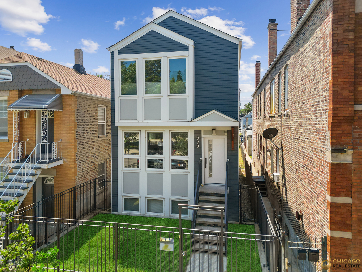 Live in the heart of Bridgeport, one of Chicago's most vibrant and connected neighborhoods! This 4BR, 3.5BA home sits on a longer-than-standard lot, giving you a generous yard while still enjoying close proximity to downtown. Enjoy abundant natural light throughout the day in an open floor plan with cathedral ceilings, a front bay window, hardwood floors, and a gourmet kitchen with island and stainless steel appliances-perfect for gatherings. The primary suite offers a walk-in closet, double vanity, and European shower. A finished basement adds a family room, guest bedroom, full bath, laundry, and storage. Newer construction featuring NEST thermostat, high efficiency dual zone HVAC, enhanced exterior envelope sealing, high performing windows, low VOC paints, etc. Outside, relax on the rear deck with gas line, fully fenced yard, and 2-car garage. Steps from neighborhood parks, coffee shops, restaurants, White Sox Park, and easy public transit. Walking distance to the vibrant Morgan St where Bridgeport Art Center and many coffee shops and restaurants are located! Schedule your private tour today!