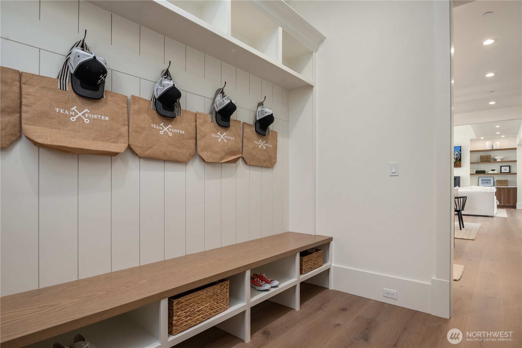 Custom mudroom cubbies
