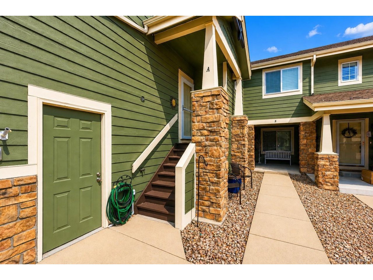 Welcome to this beautifully updated townhome in the highly sought-after Stroh Ranch community. Thoughtfully remodeled throughout, this home features new flooring, fresh interior paint, updated trim, and a stunning primary suite bathroom showcasing elegant tile work and a luxurious soaking tub. Vaulted ceilings and expansive windows fill the open-concept living and dining areas with natural light, creating a bright and inviting atmosphere. Major system updates provide peace of mind, including a newer roof and gutters, furnace, air conditioning system, water heater, and appliances. Step outside to the newly renovated balcony, the perfect place to enjoy your morning coffee or unwind with an evening glass of wine. Residents enjoy access to exceptional Stroh Ranch amenities, including a community clubhouse, indoor and outdoor swimming pools, fitness center, tennis courts, and miles of nearby trails and parks. Combining modern updates, low-maintenance living, and an outstanding location, this move-in-ready home offers the perfect balance of comfort, style, and convenience.