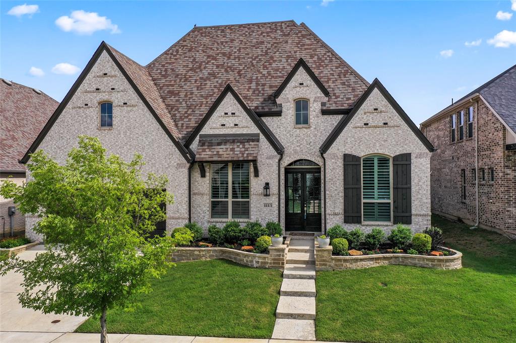 Welcome to this exquisite 4-bedroom, 3-bathroom home nestled in the prestigious Harvest neighborhood. Boasting a single-story layout, this property is adorned with luxury vinyl plank flooring throughout. The kitchen is a chef's dream with a double oven, farmhouse sink, and opens into a spacious living area, perfect for entertaining. Enjoy additional amenities like a media room and bonus room, complemented by elegant plantation shutters.The master suite features a luxurious garden tub and a generously sized walk-in closet, ensuring comfort and style. Ideal for remote work, there's a dedicated home office space. Harvest community offers unparalleled indoor and outdoor relaxation spaces. Located within the highly acclaimed Argyle ISD, this home combines luxury living with top-tier education.