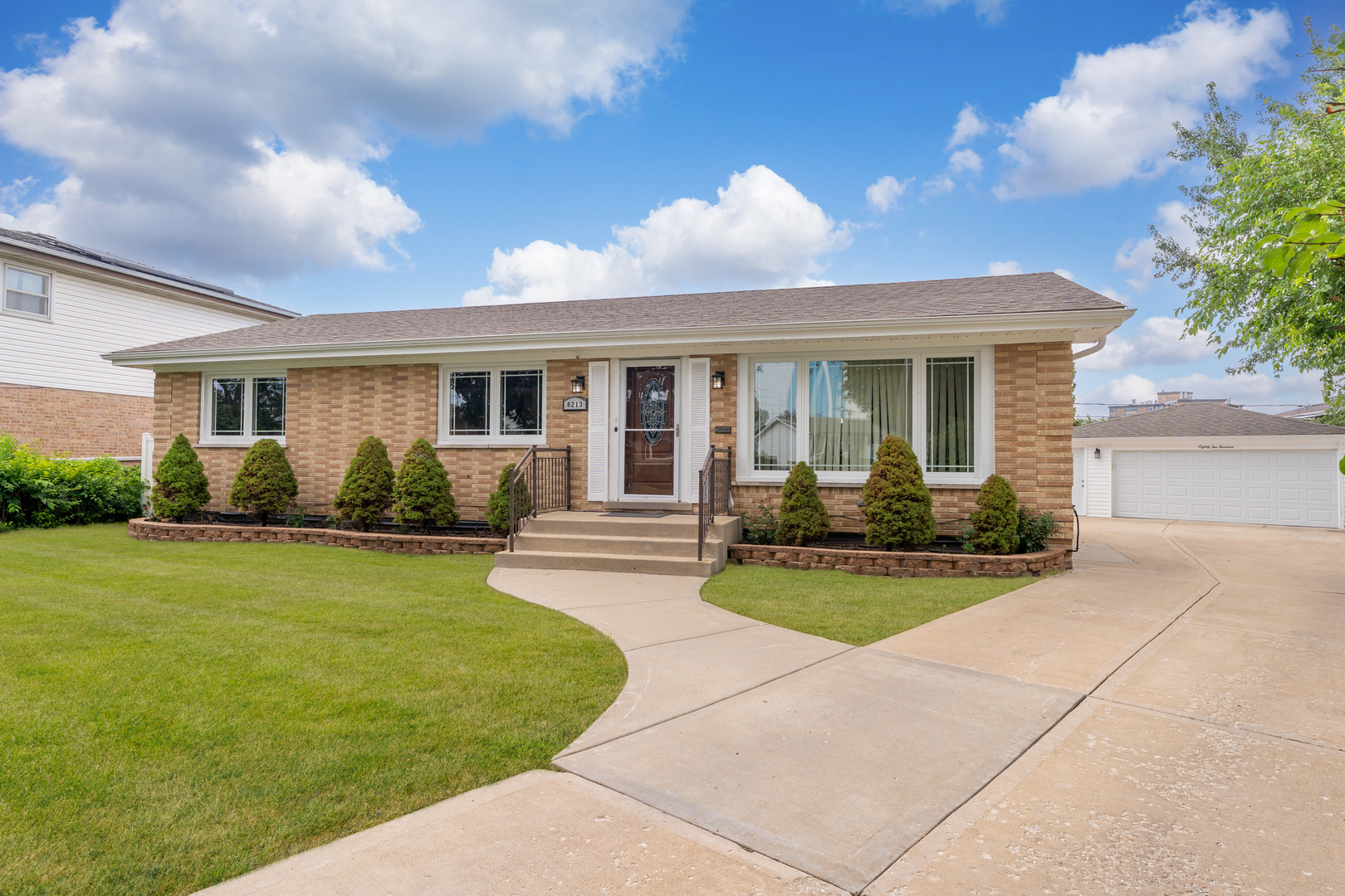 Stunningly Updated Ranch Home - Move-In Ready! Tucked in a quiet pocket of Niles, this beautifully renovated home offers the perfect blend of modern comfort and style. With 3 Bedrooms, 1 Office (in basement), and 3 Full Bathrooms,  and a finished basement. This home has space for everything you need, whether it's relaxing or entertaining. The kitchen was completely updated (2021) featuring Shaker espresso soft-close cabinetry from Studio 41, a stunning quartz waterfall island, new backsplash, and sleek LG stainless steel appliances-including a smart microwave and a 6-burner gas range designed for culinary. The home also boasts new windows (2025) throughout, sleek hardwood flooring, and a perfect open floor plan that flows beautifully. The finished basement offers an open layout ideal for entertaining or a playroom or office. In addition, a new bathroom was added (August 2024). The home's electric panel was updated (2021) to meet modern needs. On the exterior, the roof, gutters, and soffits were replaced (2020) and the garage roof, siding, gutters, and soffits (2023). The attached composite deck (2019) with a fenced backyard is perfect for enjoying those beautiful days and nights. Ready to move in and enjoy. This home is turn-key and ready for you to make it your own! Don't miss out on this gorgeous home in Niles.