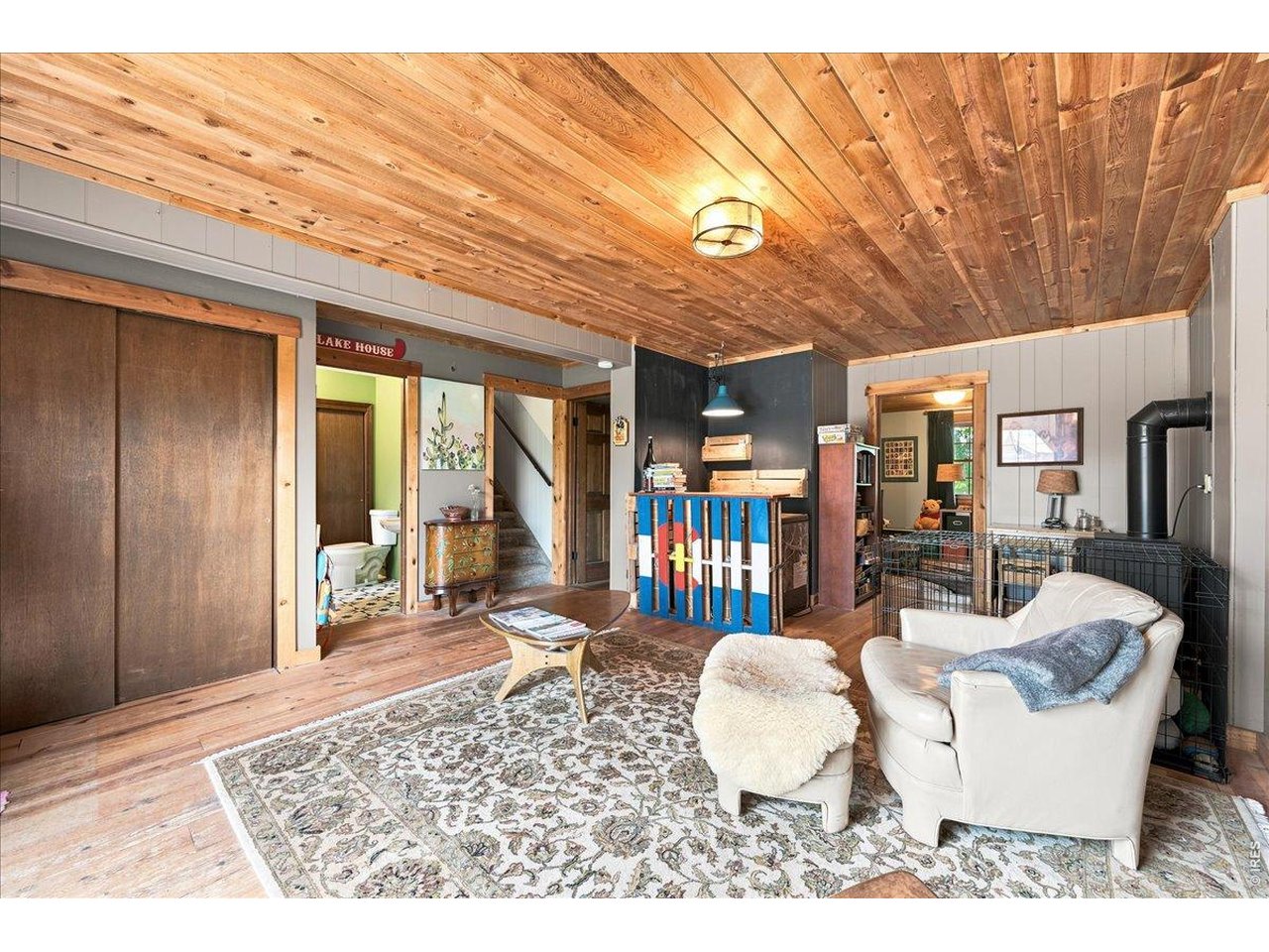 LARGE FAMILY CABIN located in the heart of Red Feather Lakes! This property sits conveniently between Lake Ramona and Hiawatha Lake. Eat-in kitchen opens to the large living area with vaulted, beamed ceiling and a beautiful gas fireplace. With two bedrooms up, there are two additional bedrooms in the lower level, located off the family room/entry. Family room features a free-standing gas fireplace. The 10'x36' west-facing deck off the kitchen is perfect for sunset viewing and outdoor dining. There is a detached, wood-burning sauna large enough for the whole family. This property includes a historical, 600 sq ft cabin with power and fireplace, that's perfect for a shop, studio, or gathering area. Newer well was drilled in 2018. An additional outbuilding for storage, measures 12'x20'. There's a huge fenced area for the dogs in your life. As well as being a great vacation cabin, this property provides amazing rental potential! Come up and take a look!