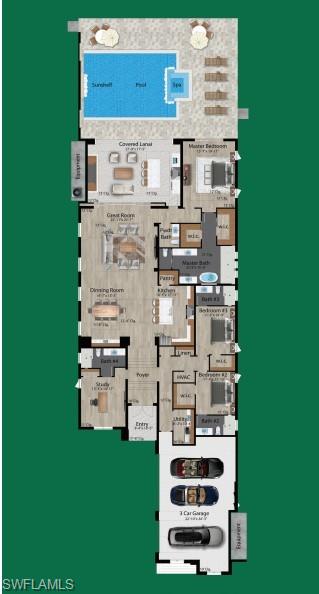 View of floor plan / room layout