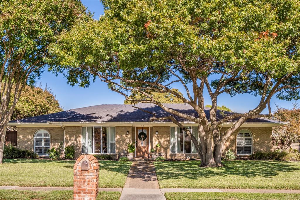 Completely reimagined in 2021, this single-story home honors its original 1970s character while offering modern comfort and design.  The preserved arches and arched windows fill the home with natural light, while updated plumbing, electrical and roof provide peace of mind. Inside, wide-plank hardwood floors, quartz countertops, zellige-style tile and designer lighting create a warm , refined aesthetic.  The kitchen opens seamlessly to the dining and living areas, framed by a painted-brick fireplace and curated finishes that make everyday living feel intentional. French doors lead to a private backyard retreat with a pool, spa and pergola-perfect for entertaining or quiet weekends outdoors.  Located in Plano's established Cloisters neighborhood, the home is minutes from Shepard Elementary, Trader Joe's, Whole Foods, Legacy West, and Gleneagles Country Club.  Thoughtfully updated and filled with character, this home offers timeless architecture, and spaces designed to be loved.