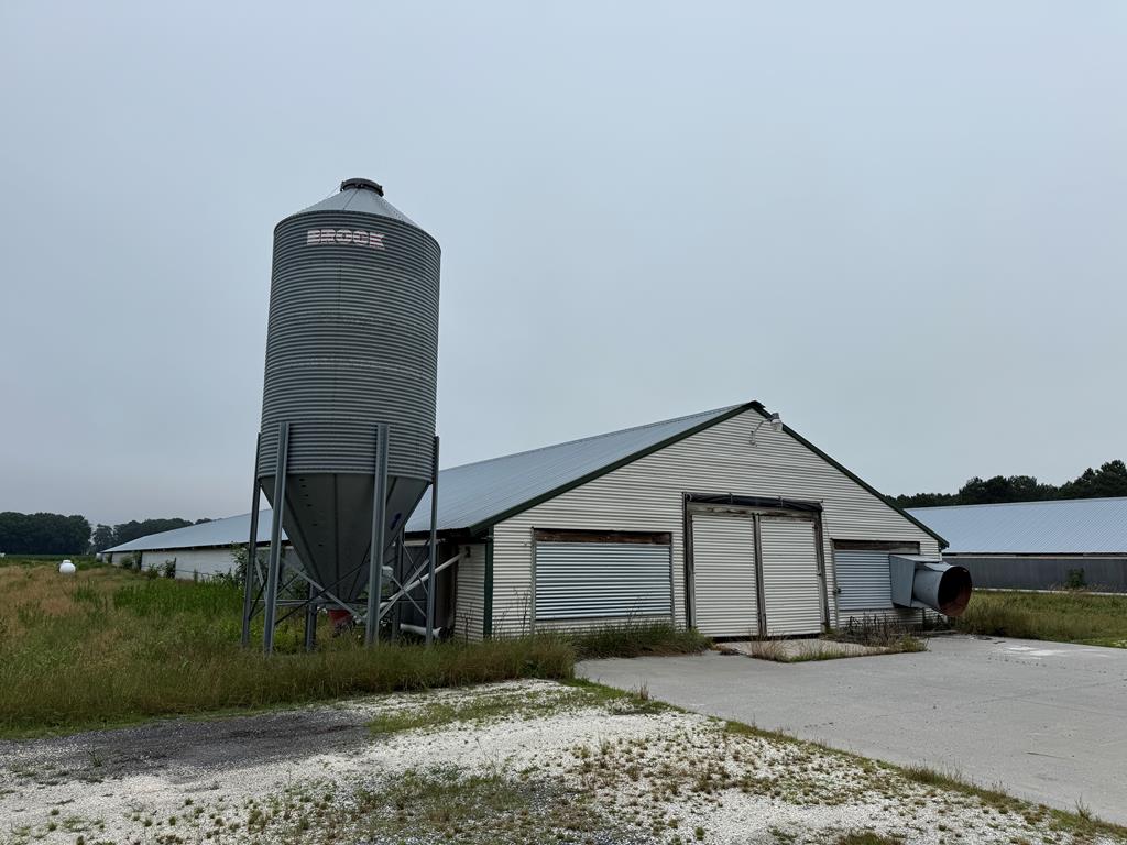 Great opportunity to get started in the chicken business at a very low cost... 10 Acres with four 40 x 500 chicken houses, believed to have been built around the year 2000 time frame. Still has a lot of the needed equipment, including some tunnel doors, some tube heat, fans, some cooling pads, etc... Check wth the integrator of your choice to find out just what will be needed to get your own chicken contract. Act now before this farm is under contract and in the Sold category!