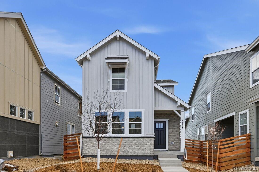 What's Special: Greenbelt View | Close to Park | Close to Amenities | Popular Plan. New Construction - Ready Now! Built by America's Most Trusted Home Builder. Welcome to the Celeste at 3293 N Coolidge Way in The Aurora Highlands Horizon Collection! The Celeste invites you in with a light filled great room that opens to a charming dining area and a beautiful kitchen. A convenient half bath sits near the garage entry for everyday ease. Upstairs, the spacious primary suite feels like a calming retreat with a generous walk in closet and a spa inspired bath. The second floor also offers a handy laundry room, two lovely bedrooms each with walk in closets, and a shared full bath. Life at The Aurora Highlands brings connection and comfort to every day. This vibrant Aurora community features scenic trails, an outdoor pool, parks, and even an onsite school. Enjoy the promise of future retail, dining, and business spaces, all in a thoughtfully planned setting. With its own E 470 entrance, you are just minutes from DIA and within easy reach of downtown Denver and the Denver Tech Center. Whether relaxing in your private backyard or exploring more than 21 miles of trails, this community makes life feel bright and full of possibility. Additional Highlights Include: Additional sink at bath 2. MLS#3357650
