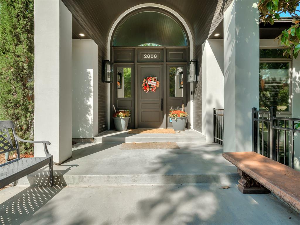 Spectacular home located just a block from the OU south campus, mere walking distance to all the festivities! Lush plantings and tiered landscaping surround this custom home with 5 bedrooms, 4.5 baths, 3 living/dining areas, and oversized 3 car garage! Beautifully up to date kitchen boasts a large island, commercial grade gas range, double ovens, wet ice maker, built in extra-large refrigerator. A main level grand entry greets you and leads you to two living areas, each with a fireplace and built-in bookcases throughout. There is also a study/bar room complete with walk in conditioned storage closet. The large master suite with sitting area, bath with separate tub, sauna shower and walk in closet is to die for! A guest bed, full bath, and powder bath are also on the main floor. Head down the beautiful staircase to a lower level, providing 3 bedrooms, 2 full baths, a kitchenette and living/dining area! Both floors offer access to the resort style back patio! Here, you'll find the ultimate outdoor entertainment experience with a private in-ground pool, outdoor built-in grill, and multiple sitting areas for added space! If a blend of luxury and functionality are on your home buyer wish list, it's 2808 Castlewood Drive for the win! Schedule your private tour today!!
