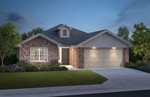 Welcome to Urbansky Farm, conveniently located just off 9th Street and S Bryant with easy access to I-35. Thoughtfully designed and built with quality in mind, this home features premium finishes and energy-efficient upgrades, including stainless steel appliances, quartz countertops, a Navien tankless water heater, Uponor PEX plumbing, and OG&E Positive Energy Home certification for exceptional efficiency and lower utility costs.Built to stand up to Oklahoma weather, the home includes a pier-on-grade foundation with concrete piers every four feet, tornado safety straps, anchor bolts securing the frame to the foundation, and Class 3 impact-resistant shingles. A 10-year structural and foundation warranty provides added confidence in the quality and durability of your investment.The Bristol floor plan offers a functional split-bedroom layout with three bedrooms, two full bathrooms, and a two-car garage. The spacious living room opens seamlessly to the kitchen and dining area, creating a comfortable, open-concept space for both everyday living and entertaining. The well-appointed kitchen features generous cabinet and countertop space along with a convenient pantry for additional storage.The private primary suite is thoughtfully separated from the secondary bedrooms and features an ensuite bathroom and generously sized walk-in closet. Two additional bedrooms share a full bathroom on the opposite side of the home, offering privacy and flexibility. A dedicated laundry room and covered back patio add everyday convenience and extend the home's living space outdoors.Ideally located just 15 minutes from Tinker Air Force Base, 20 minutes from the University of Oklahoma, and 25 minutes from Will Rogers World Airport, this home is also situated within the highly sought-after Moore School District. With quality construction, modern finishes, energy-efficient features, and a convenient location, the Bristol offers exceptional value and comfortable Oklahoma living.