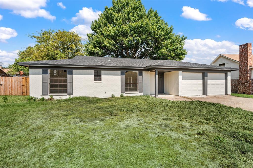 Welcome to your fully renovated dream home in the quiet Timber Creek neighborhood of the award-winning Benbrook ISD! This charming property is located just a short drive from the popular stores at the Benbrook Plaza Shopping Center, tasty Texas comfort food at Hoffbrau Steak & Grill House, and the excellent outdoor paths and movie theaters at The Shops at Clearfork. Step inside the main living room to find beautiful, vaulted ceilings and fresh modern finishes that make the space feel large and brand new. A cozy brick fireplace serves as the perfect centerpiece for family gatherings or relaxing winter nights. The open kitchen has been completely updated with new soft close cabinetry, Calacatta quartz countertops, and gold pull hardware. Master bedroom is a great place to unwind at the end of the day - featuring a private bathroom with double vanities, meaning no one has to fight over the sink in the morning. Best of all, it includes his-and-hers walk-in closets with tons of storage space. Outside, you will find a spacious, shaded backyard with a large covered patio for grilling and outdoor games. Best of all, the house comes with a brand-new roof and a brand-new HVAC system, giving you total peace of mind and low energy bills for years to come. This move-in ready home sits in an amazing school district with easy access to major highways for a quick work commute. DO NOT MISS THIS ONE!