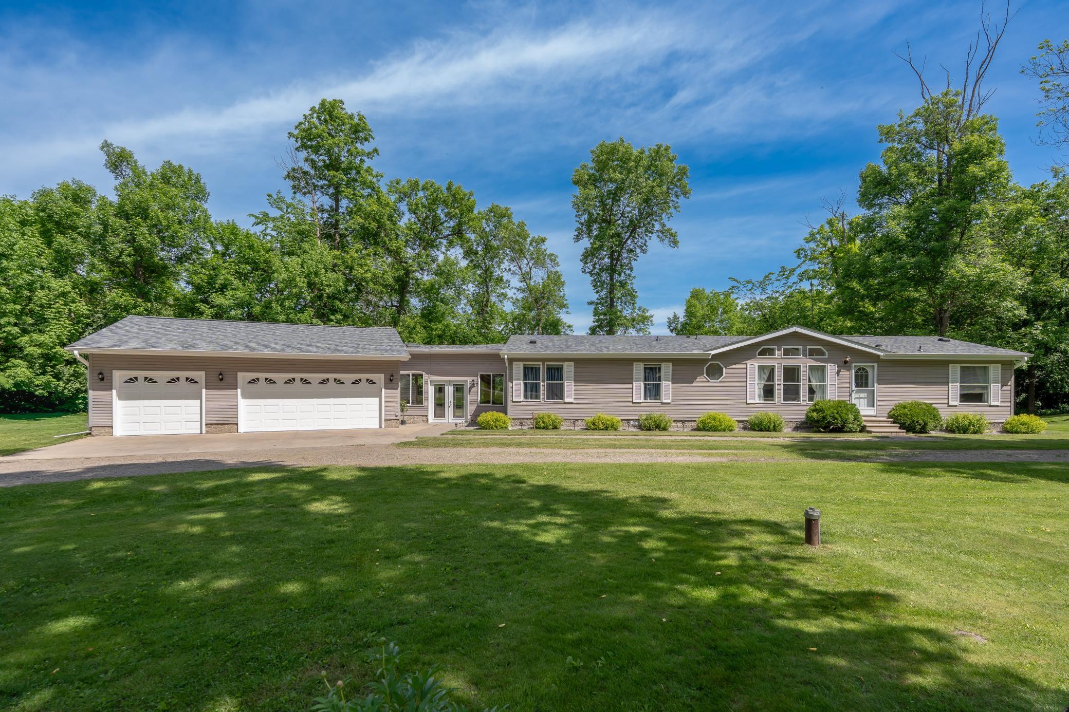 Back on the market due to buyer financing falling through.This beautifully maintained one-owner home offers the perfect blend of peaceful country living and modern convenience. Featuring 5+ acres, 4 bedrooms, 2.5 baths, and 2,537 finished square feet of spacious one-level living, this home boasts an open floor plan that feels warm, inviting, and perfect for everyday living or entertaining. The spacious primary suite features a private bath and walk-in closet, while the 3-car garage provides plenty of room for storage and hobbies. This home has been exceptionally well cared for over the years, with major updates already completed, including new carpet, roof, and all mechanicals within the last 5 years. Enjoy the quiet setting filled with abundant wildlife, wonderful neighbors, and the comfort of a home that has been lovingly maintained since it was built in 1996. Move-in ready for its next chapter.