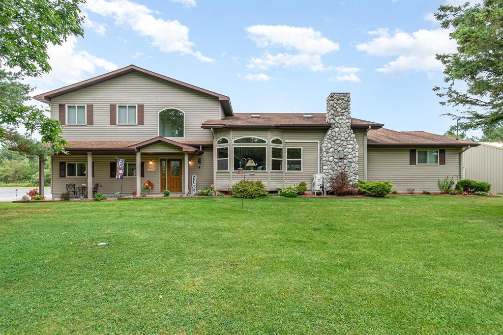 Escape to your own slice of paradise with this stunning 23.31-acre property! This custom, builder-owned home combines modern comfort with endless possibilities for recreation and work. Boasting 3 bedrooms, 2.5 baths, and a thoughtfully designed layout, this home is a must-see. The main floor features two spacious bedrooms and a welcoming living space, while the private primary retreat upstairs offers a tranquil getaway. In the living room cozy up to the gas fireplace that really takes the chill off! Enjoy scenic views from the hot tub room, conveniently located off the dining area, with a wall of windows overlooking the pasture. A connected bath makes this space both functional and inviting. The 1864 sq. ft. basement includes a bar and offers plenty of room for a theater, workout space, or a combination of both. Outside, the amenities are just as impressive. The massive, detached garage is 5882 square feet and includes a finished office space, a wet bar, propane heat, a wood stove, and even a paint booth with an exhaust system-perfect for hobbyists or business needs. For equestrian enthusiasts, the 50x50 horse barn is a dream come true. It features four 12x12 stalls with concrete floors and drains covered by treated wood, an insulated tack room, and a storage area with a water hydrant for convenience. Additionally, there is a 24 x 32 storage building with a 12 ft lean-to. There are groomed trails throughout the property, a pond and fenced areas for your horses or whatever you need to keep contained. This property is nestled on a paved road with a blacktop driveway, providing easy access and a welcoming entrance. With its combination of thoughtful design, high-quality craftsmanship, and versatile spaces, this home is ready to make your dreams a reality.
