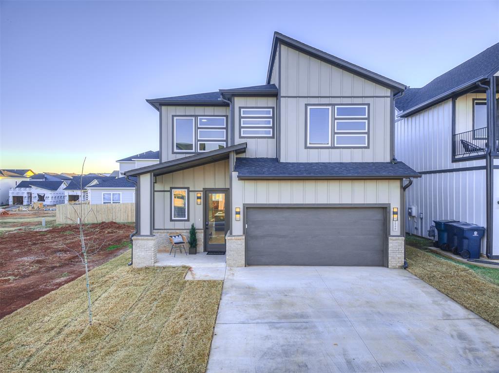 NO SECURITY DEPOSIT for lease signed before December 31, 2025. ****Highland Pointe is a MODERN NEW COMMUNITY w/ AMAZING AMENITIES, gated entrance & a fantastic location w/in EDMOND SCHOOL DISTRICT. --- The brand new, state of the art clubhouse features: a full kitchen, fitness center, multiple entertaining areas & an upstairs balcony that overlooks the LARGE RESORT-STYLE POOL. The pool includes layout ledges & loungers in crystal blue water. Beside the pool is a gas firepit hangout & across the street enjoy the concrete basketball court & neighborhood playground. --- MODERN DESIGN MEETS COMFORTABLE LIVING - Custom features & finishes throughout like the jaw-dropping fireplace, tall ceilings & huge picture windows that showcase the natural light that flows inside. The open concept floorplan is ideal for entertaining, whether that's gathered around your dinner table, at the large kitchen island or even in the fully fenced backyard. The oversized patio door blends the inside & outside spaces seamlessly. The kitchen is not only beautiful but also functional w/ abundant countertop space, gas range & walk-in pantry. The large living area boasts a uniquely designed floor-to-ceiling fireplace that guests will leave talking about. ---Upstairs are the 3 bedrooms w/ the laundry room conveniently placed between them. Step into luxury in the primary suite w/ stunning finishes, deep soaking tub, double vanity, large shower & dream closet. Addt'l features include: downstairs half bath, 2 car garage & tankless hot water. Pets Allowed w/ pet fee (call for details). -- Tenant is responsible for all utilities & lawn care. (Tenant is not responsible for HOA fees.) -- NO SECURITY DEPOSIT on lease signed before December 31, 2025!!!!