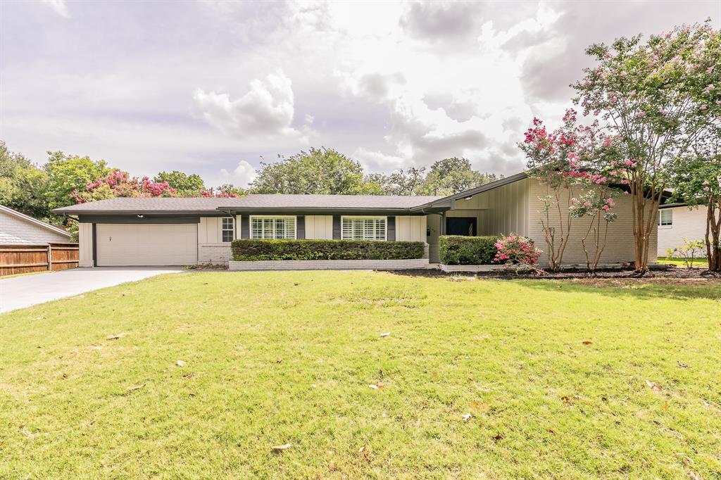 Newly renovated spectacular home in the attractive Westcliff neighborhood, close to TCU, shopping, parks and more. Tasteful updates await you with new countertops, flooring, all new bathrooms and a new kitchen. No stone was left unturned in this renovation. The home offers four bedrooms and three baths, spaced apart nicely for privacy. Gather in the dining room, family, or in the living room with the fireplace roaring. The yard offers plenty of space, potentially even for a new pool. Come see this one today before it's too late.