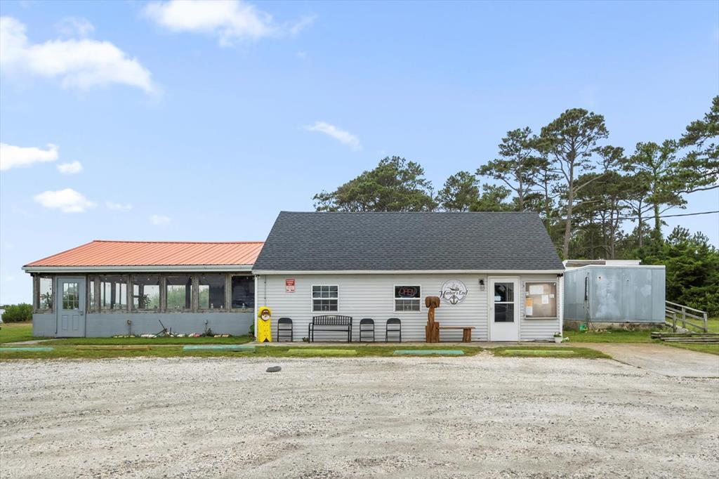 Waterfront Restaurant with Endless Potential overlooking the Chincoteague Bay.  Nestled along the tranquil shores of Chincoteague Bay, this fully furnished waterfront restaurant is a boater's dream and an investor's paradise. Arrive by land or sea—guests can dock right at the marina with plentiful boat parking and just steps from the restaurant. The turnkey space comes complete with restaurant equipment and ample parking for land-based patrons. With over 20 acres of land, the property offers incredible opportunities for expansion, events, or possible future development. Enjoy sweeping views, salty breezes, and a front-row seat to sunrises on the bay.