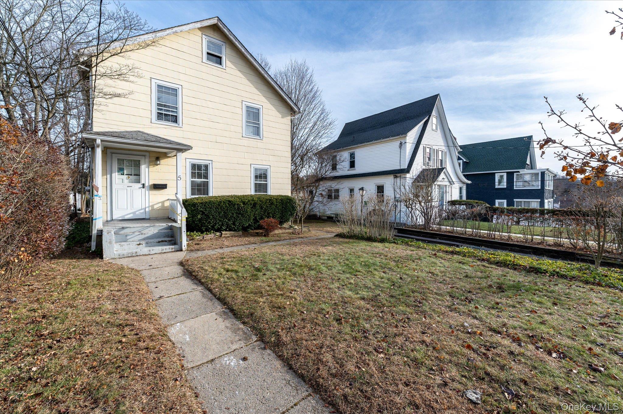 Great opportunity to renovate and make your own! Featuring a traditional layout with good natural light and a mostly level yard, the home provides a solid canvas for updates and customization. First floor finds the living room, home office, eat-in kitchen with sliders to the deck and a full hall bathroom.  Upstairs is the primary bedroom with large closet and bathroom, plus 2 additional bedrooms. A full lower level offers additional potential.  Absolutely ideal location; quiet street just minutes to the train, village shops, restaurants, and parks.  Create your vision and enjoy all Mt Kisco has to offer, perfect for those seeking convenience and village living.