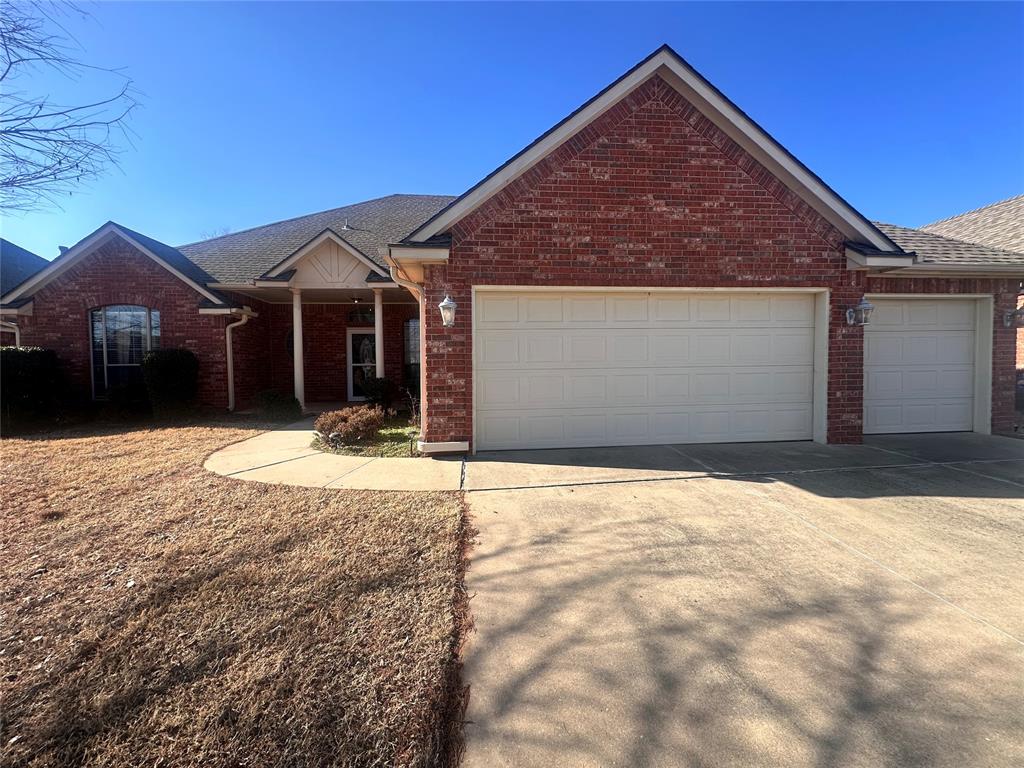 Location! Location! LOCATION!!! Great neighborhood, quiet dead end street and close to pretty much everything Norman! Step from the welcoming front porch into an open bright floor plan with a cozy fireplace and large windows looking out onto spacious back yard. The kitchen boasts beautiful cabinets, a center island and a large pantry. Laundry also has ample storage room.  The master suite has a tray ceiling, large master bath with separate shower and tub as well as a huge walk in closet. So much to love about this home!!!