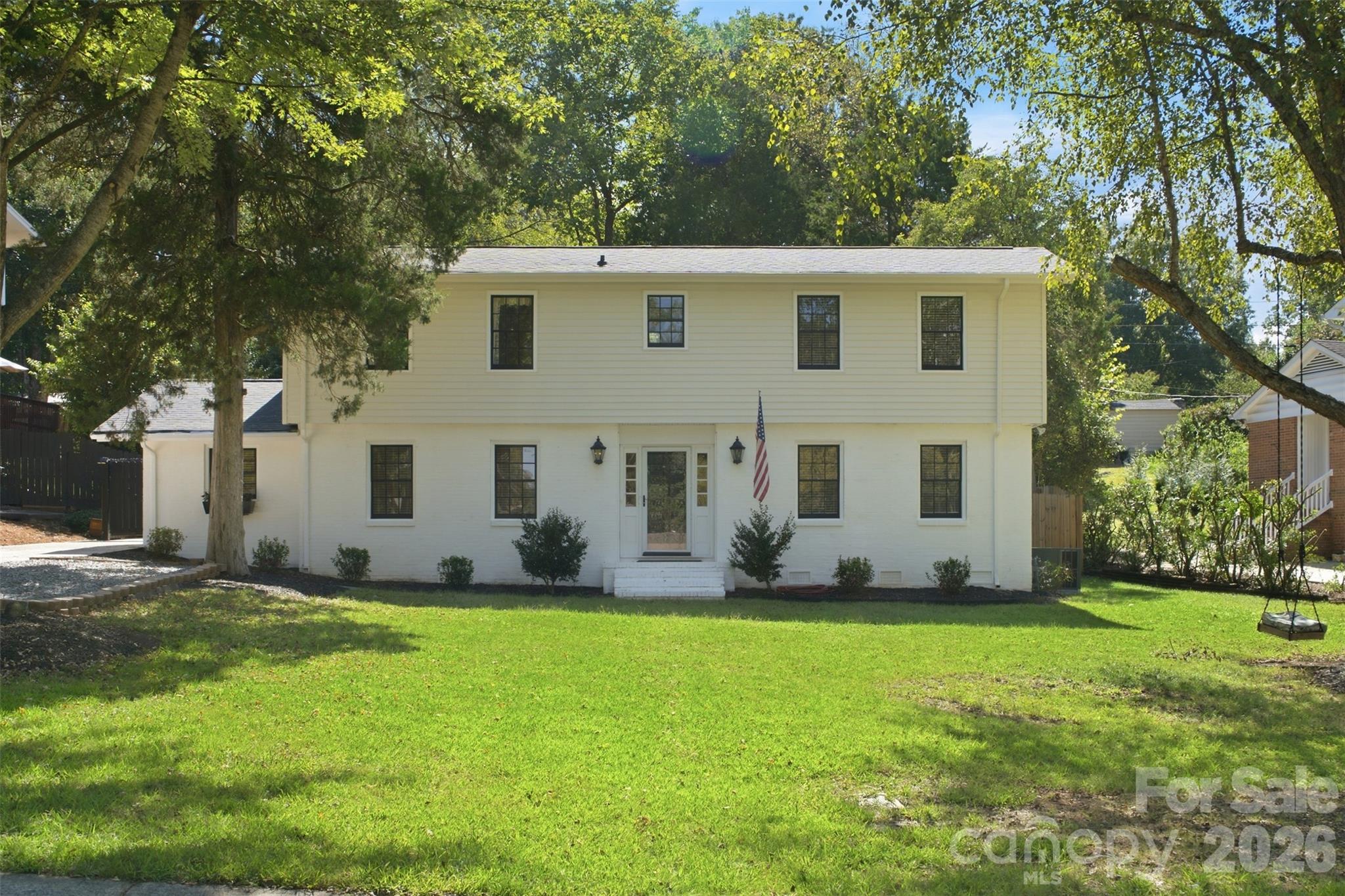 Classic character, flexible living space, and a convenient South Charlotte location come together at 7431 Folger Drive. Set in an established neighborhood near SouthPark, this approximately 1,950 square-foot split-level home offers 3 bedrooms, 2 baths, multiple gathering spaces, and a private fenced backyard.Inside, natural light, wood flooring, and decorative wall molding add warmth and character. Separate living and dining rooms provide comfortable spaces for everyday living and entertaining, while the kitchen sits conveniently alongside the dining area. The lower-level family room centers around a fireplace, with a bedroom, full bath, and dedicated laundry room nearby, creating flexibility for guests, a home office, or additional living space. Upstairs, the primary bedroom and an additional bedroom complete the thoughtfully arranged floor plan.Outside, a spacious rear deck overlooks the fenced backyard, offering plenty of room for morning coffee, outdoor dining, or weekend gatherings. A storage shed provides additional space for tools and outdoor essentials.With no HOA and convenient access to SouthPark, shopping, dining, parks, and major routes throughout South Charlotte, 7431 Folger Drive pairs the character of an established home with a location that keeps everyday destinations within easy reach.
