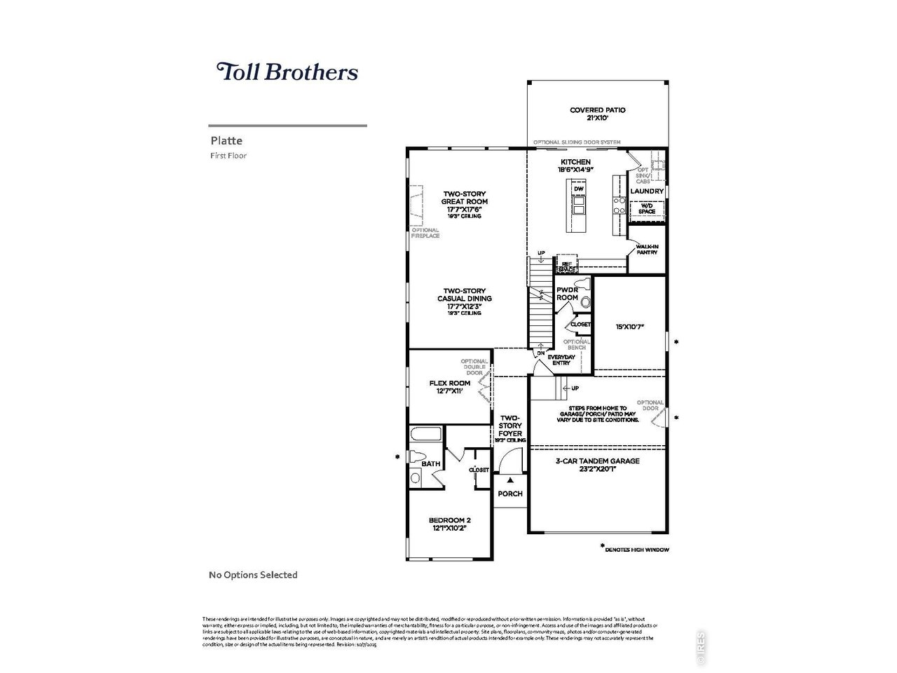 Welcome to the Toll Brothers Platte plan in Riano Ridge, a stunning new home featuring luxury interior upgrades throughout and available for move-in now. Dramatic two-story vaulted ceilings in the dining and great room create an impressive sense of scale, while a beautiful fireplace adds warmth and character to the heart of the home. An open railing staircase enhances the home's airy, elevated design, while designer-selected finishes and luxury upgrades throughout create a refined yet welcoming feel.The gourmet kitchen is thoughtfully designed for everyday living and entertaining, with beautiful finishes, generous prep space, and a large pantry to keep life organized. A private main-level guest suite with an en-suite bath offers exceptional flexibility, while the open-concept layout makes it easy to stay connected from the kitchen to the great room. From relaxed mornings and family dinners to evenings gathered around the fireplace, every space is designed to feel both luxurious and livable. Move-in ready now, this Toll Brothers home offers elevated new-home living in Riano Ridge without the wait.