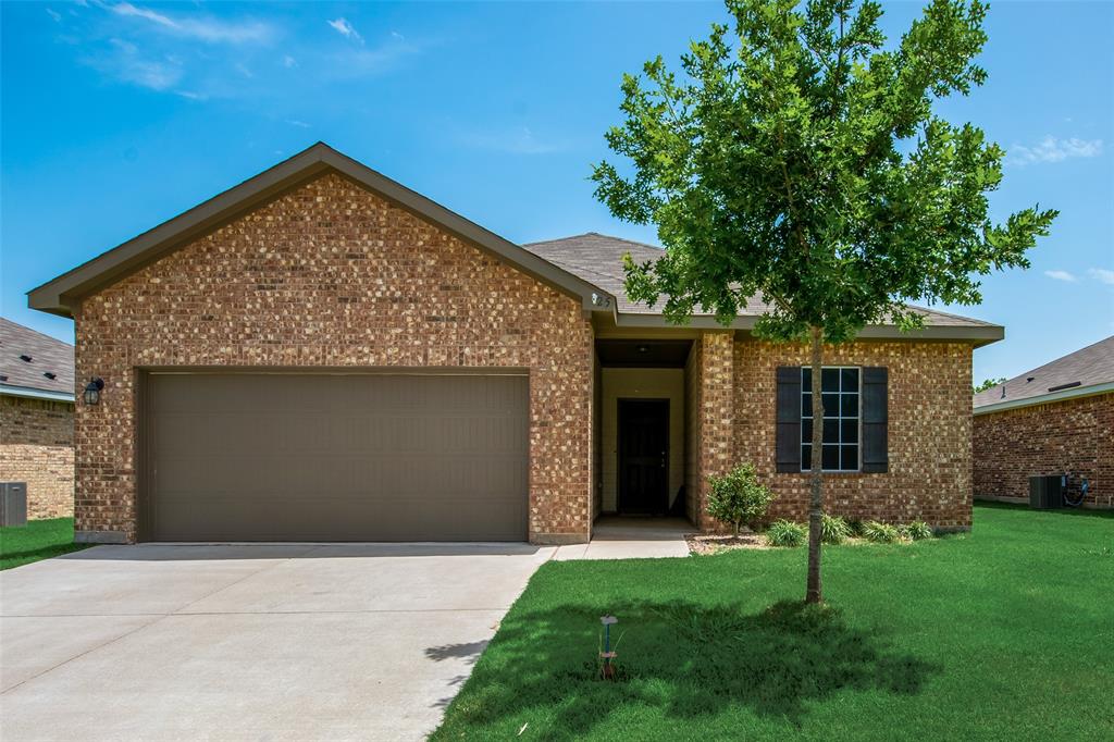 Welcome to this 2019 build home in Crowley!  This home offers maximum space for all to enjoy and call your home. Enter into a bright and spacious living area, opening to the kitchen.  The kitchen comes with granite top counter space and an a separate island.   Great area to entertain your dinner parties and guest. The home also has a refrigerator.  The primary bedroom has plenty of room for your sleep and relaxation.  The ensuite bathroom has separate shower and vanities.  Also check out the walk in closet in the primary!  All secondary bedrooms are nicely sized for all needs.  The back yard is massive with beautiful yard and no back yard neighbors.  The community amenities offer pool, parks, and play area.  The home is close to a range of entertainment, schools, and dining.  Check it out today!