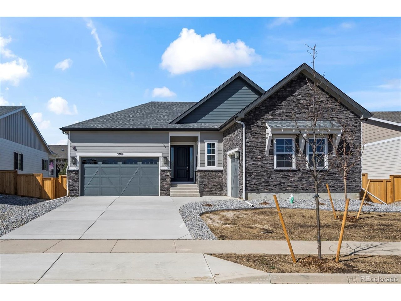 ** Lending Incentives may apply**Stunning home with designer finishes, a 3 car garage, and fronts to a community open area. This home features a bright office with French doors and durable LVP flooring. The gourmet eat-in kitchen offers a large center island, quartz countertops, gas cooktop, double convection ovens, and a spacious pantry. The great room boasts a fireplace and natural light. The main floor includes a formal dining room, perfect for gathering.Relax in the primary suite with bay windows and a luxurious 5-piece en suite bathroom with quartz countertops and a large walk-in closet. A secondary bedroom, full bathroom, powder room, and convenient laundry complete the main level.The finished basement is perfect for entertaining with a large recreation room, an additional bedroom with walk-in closet, a 3/4 bath, and a non-conforming fourth bed, gym, office or flex room. Step outside to a covered patio overlooking the backyard, ideal for relaxing or hosting year-round.Prime location near Boyd Lake and Centerra Shopping Center, with easy access to dining, shopping, parks, and scenic trails. Commuting is convenient to Boulder, Fort Collins, Denver, and Denver International Airport. Don't miss the opportunity to own this beautifully designed home with a 3 car garage in the perfect location!