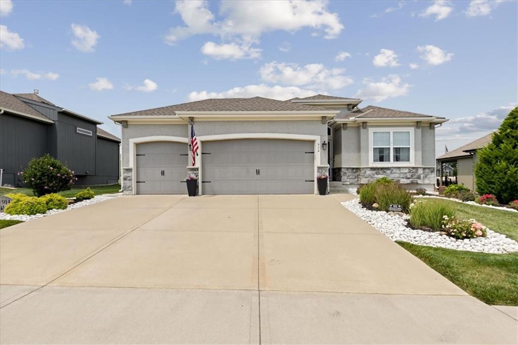 Welcome home to this beautifully updated south-facing ranch villa in the highly sought-after Creekmoor community! Offering true main-level living with a maintenance-provided lifestyle, this meticulously maintained home combines thoughtful updates, exceptional outdoor living, and an unbeatable location.The bright, open floor plan features an updated kitchen with freshly painted cabinetry, new appliances, pendant lighting, updated hardware, and a spacious pantry. Throughout the home you'll find fresh interior paint, updated lighting, ceiling fans, custom Bali cellular shades, new faucets and fixtures, and numerous additional improvements that create a move-in-ready experience.The expansive 18' x 37' deck is the centerpiece of the backyard, providing an incredible space for morning coffee, outdoor dining, entertaining, or simply relaxing while enjoying the beautifully landscaped yard.The spacious primary suite offers a beautifully updated bathroom with custom cabinetry and dual mirrors, while the unfinished basement provides abundant storage and the opportunity to finish additional living space to fit your needs.Enjoy all that Creekmoor has to offer, including two community pools, fitness center, tennis and pickleball courts, championship golf course, clubhouse with restaurant, walking trails, and community events throughout the year. Conveniently located just minutes from shopping, restaurants, medical facilities, and highway access, this home offers the perfect combination of peaceful living and everyday convenience.