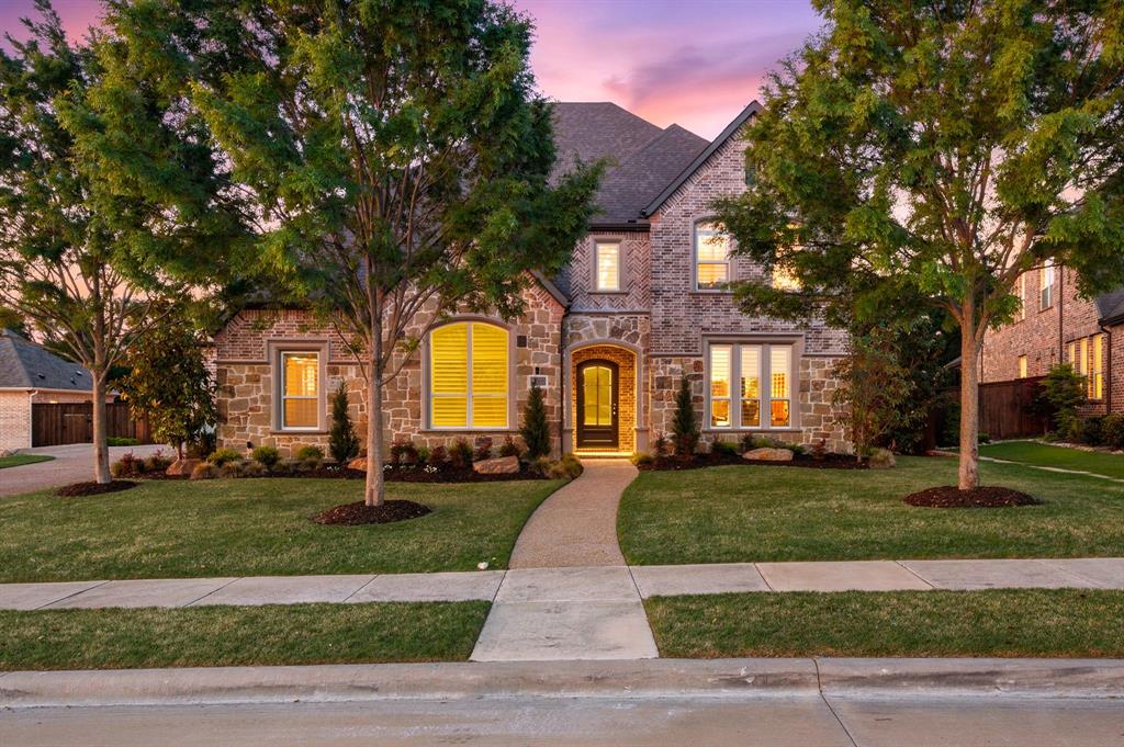 Spectacular 1-owner home sited on Corp of Engineer greenbelt  & built with modern flair throughout!  Extensive upgrades & custom features & millwork. Visually interest everywhere with wood & steel cable staircase, extensive wood floors, custom wall details & mill work, plantation shutters & neutral walls that let your style shine!  Formal dining with butlery leads to open kitchen-family. Impressive counterspace, large island, soft close cabinets, prof grade appliance package incl B-I refrig, double ovens, 6-burner range.  Luxurious primary suite offers wood floors, adjacent office or sitting space, remote control blinds, huge shower & separate garden tub. On the main level there is also a half bath off the foyer, a private guest bedroom with ensuite bath + a study with frosted glass slider doors & custom accent wall!  Upstairs you will find additional entertaining space with large game room, plus a separate media room. There are 3 spacious bedroom upstairs, one with ensuite bath and 2 sharing a bath. All baths have upgraded & interesting tile work in the showers, as well as quartz vanities. The backyard is a cut above with its greenbelt view, Claffey pool & raised spa. Enjoy it all from the covered patio with B-I Blaze grill, or from the pool deck with Claffey built fire pit adjacent to the pool.  Stunning views of nature & trees!
