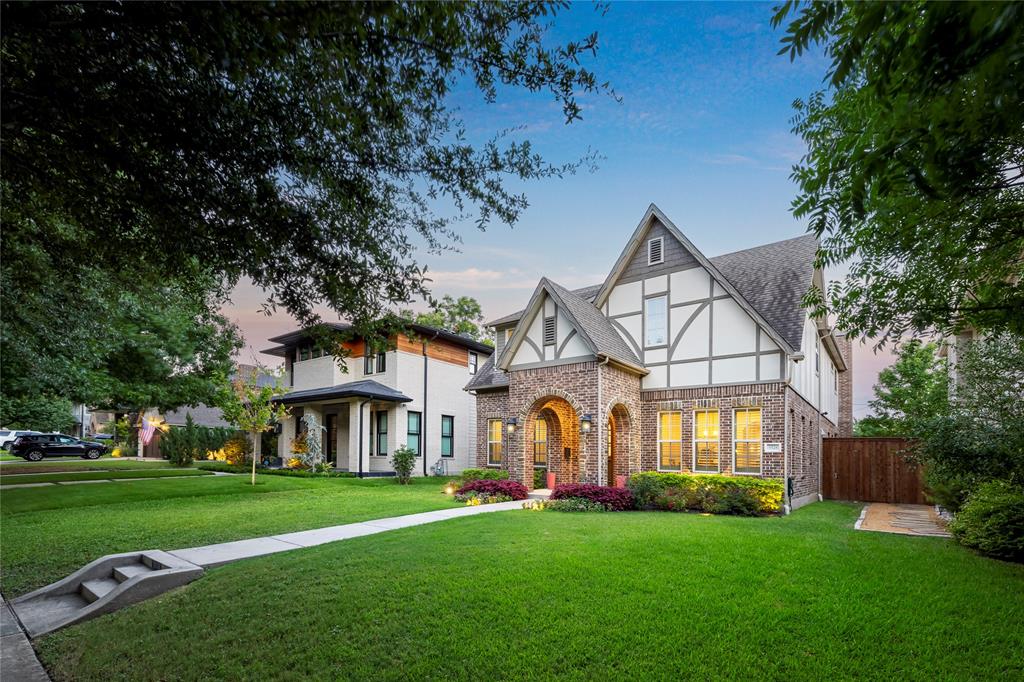 Charming Tudor with pool on an oversized 50x170 lot, ideally located on one of the most sought-after blocks in Vickery Place. This residence pairs timeless curb appeal with stylish updates, offering sun-filled interiors, refined finishes, and a flowing layout designed for both comfortable living and effortless entertaining.The inviting living room with fireplace opens to a private backyard retreat featuring a sparkling pool, lush lawn, covered patio, and outdoor fireplace. The living area connects seamlessly to the breakfast nook and chef's kitchen, complete with quartz countertops, stainless steel appliances, butler's pantry, and wine fridge. A flexible downstairs guest suite with full bath doubles as the perfect home office. Upstairs you'll find three guest bedrooms with a Jack-and-Jill bath plus an additional half bath, a game room with wet bar, a secondary office, and a luxurious primary suite with a spacious walk-in closet and spa-inspired bath. Additional amenities include a two-car garage, electric gate, and generous storage throughout. All just moments from the vibrant dining, shopping, and nightlife of Lower Greenville and Henderson Avenue-this is city living at its finest.