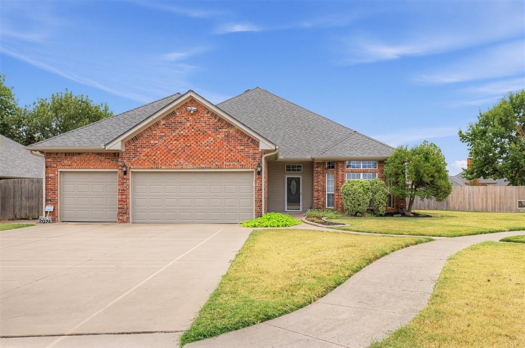 CUL-DE-SAC OASIS WITH A POOL, PICKLEBALL & SO MUCH MORE!This spacious 4-bedroom home sits on over ¼ acre and has everything you’ve been looking for! Featuring 4 oversized bedrooms with huge closets, including a large primary suite with two large walk-in closets and an ensuite bath with double sinks. The open-concept kitchen and living area features an extra-long island, large built in dining area and table, and separate study.Enjoy your own backyard retreat with a heated saltwater pool featuring a brand-new liner, huge backyard, and enclosed back patio with windows that open all around and shades for added comfort. The driveway even doubles as a ready-to-play pickleball court!A 3-car garage, has enclosed single-car garage space, and in-ground storm shelter add even more value and convenience.Located on a cul-de-sac lot, this home offers incredible space, privacy, and amenities your family will love. Come see it before it’s gone!
