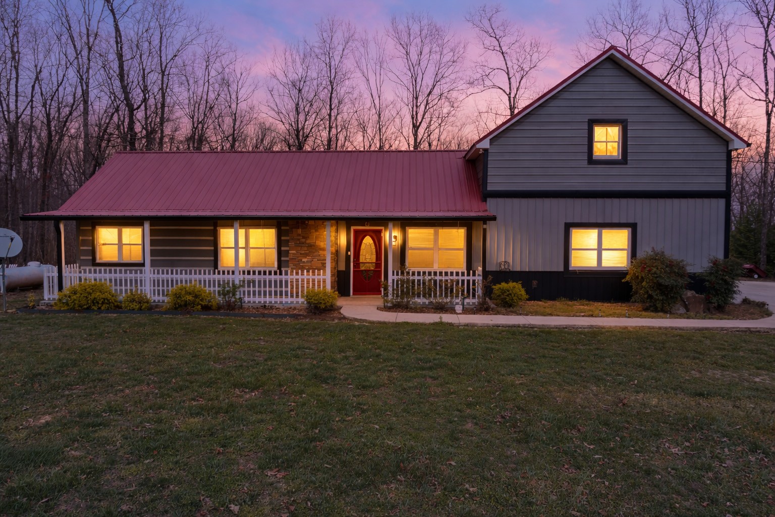 Tucked away from the hustle and bustle, this private and serene retreat offers the perfect blend of peace, space, and natural beauty. Nestled on 4.7 picturesque acres, this property invites you to slow down and soak in the quiet surroundings, complete with a charming small pond and abundant wildlife right in your backyard. Inside you will find 3 bedrooms, 2.5 baths and a spacious layout with a dedicated entertaining room perfect for watching ballgames or alone time in the hot tub. An oversized two-car garage provides plenty of room for vehicles, storage, or even a workshop space. Sit by the fireplace inside or cook smores by the firepit outside. Whether you're enjoying peaceful mornings by the pond, watching deer wander through the property, or gathering with loved ones, this property offers a rare opportunity to own your own private slice of countryside paradise.  Estate property sale will have to be court approved.  Home has a water filtration system.