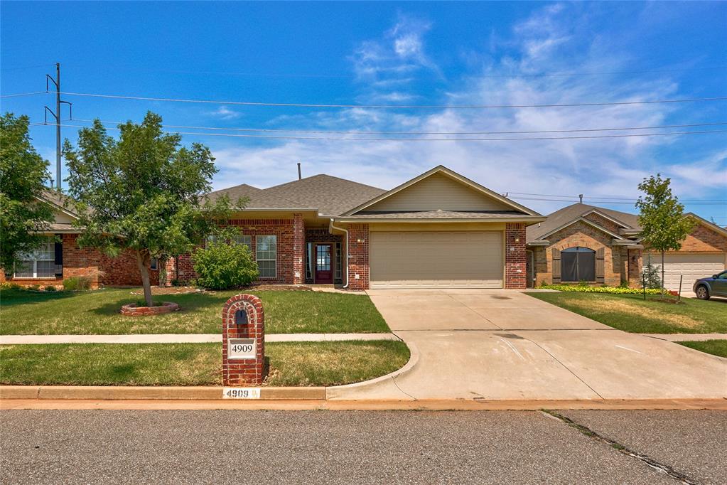 Well-Maintained 3 Bedroom, 2 Bath Home in Deer Creek Schools.  This beautifully kept split-plan home offers comfort, updates, and convenience in a highly desirable location. The open floor plan is perfect for functions and the windows allow an abundance of natural light!  Featuring 3 spacious bedrooms and 2 full baths, the home has been thoughtfully upgraded with new high-end laminate flooring (2024) and a new furnace (2022) for peace of mind.
The kitchen comes fully equipped with a refrigerator plus a new garbage disposal (2021). The washer and dryer can certainly remain with the home if needed.  Step outside to enjoy a covered front porch and a covered back patio, perfect for relaxing or entertaining. The new wood fence (2020) and a mature tree add privacy and charm to the home.
Additional highlights include a garage floor storm shelter, ensuring safety during Oklahoma storms.
Located within walking distance to Deer Creek Elementary, and just minutes from the Hefner Turnpike, shopping, dining, and hospitals, this home truly has it all.  Don’t miss the opportunity to own this move-in ready home in a fantastic neighborhood!