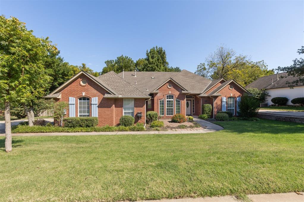 Welcome to this beautiful one-story home in the highly sought-after Steeplechase neighborhood of NE Edmond. Perfectly positioned on a serene wooded greenbelt lot, this property combines privacy, natural beauty, and the convenience of Edmond’s award-winning schools. Inside, you’ll find a thoughtfully designed layout featuring four spacious bedrooms and three full baths, along with two living areas and two dining spaces—offering plenty of room for both everyday living and entertaining. Updates throughout the home bring a modern, fresh feel, while large windows frame relaxing views of the surrounding trees. The heart of the home flows effortlessly from the kitchen into the living and dining areas, creating an inviting atmosphere for family gatherings or quiet evenings at home. Steeplechase is known for its wonderful community amenities including a pool and walking trails and close proximity to shopping, dining, and Edmond’s top-rated schools. Paired with its wooded greenbelt setting, this property is a rare opportunity to enjoy the best of both nature and neighborhood living in one of Edmond’s most desirable communities.