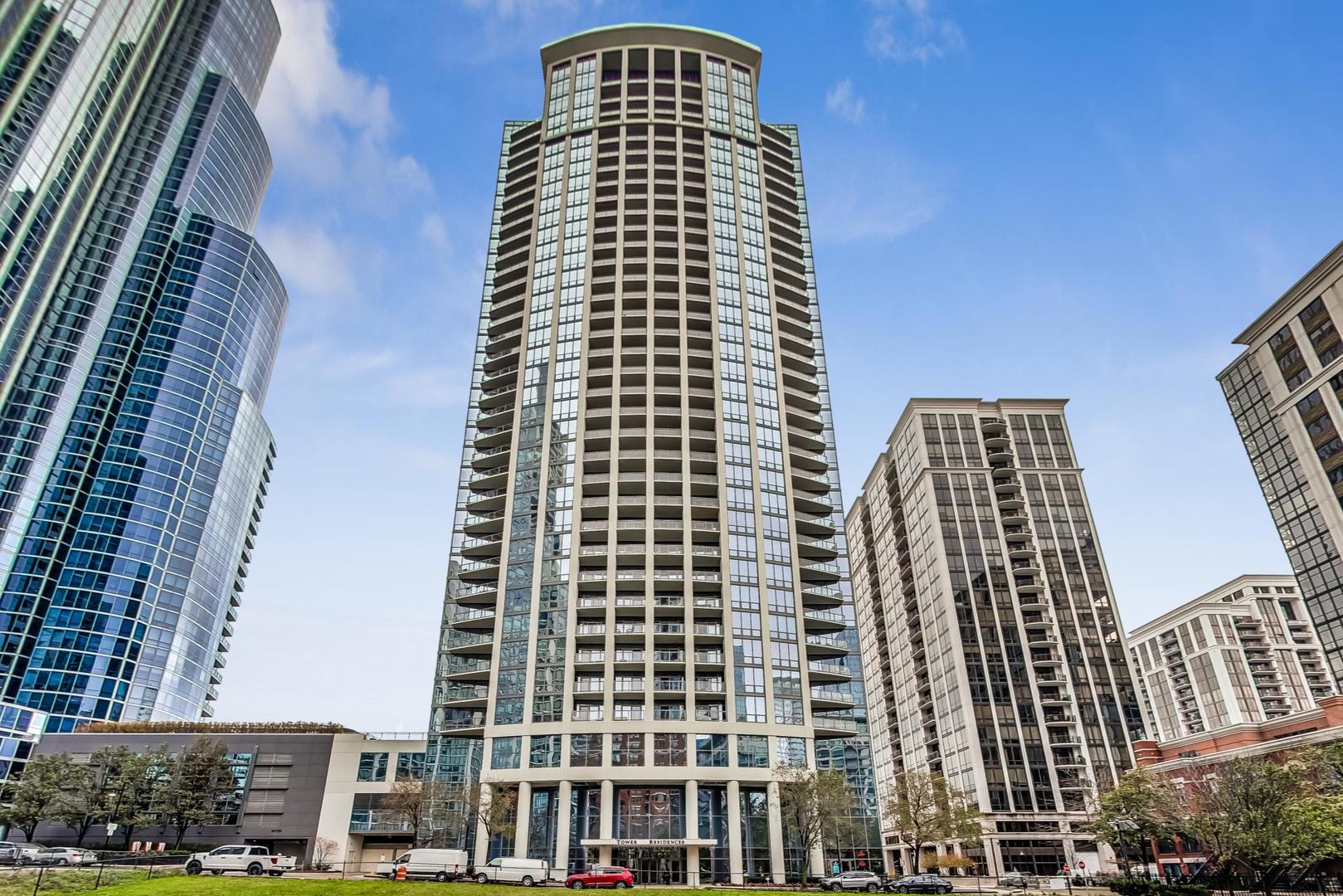 Enjoy modern city living in this nicely appointed condo featuring an open-concept layout and hardwood floors throughout. The spacious living area flows seamlessly into the kitchen, perfect for entertaining with a breakfast bar. Step out onto the oversized west-facing balcony, ideal for enjoying stunning sunsets and city views-accessible from both the living room and the generously sized bedroom with a customized walk-in closet. The versatile den makes a perfect home office or reading nook. Large soaking tub in bath with a large linen closet. Located in a full-amenity building with 24-hour door staff, an outdoor pool, sundeck, grilling area, fitness center, a party room with kitchen-ideal for hosting guests, cleaners and cafe. Professionally managed with on-site maintenance for peace of mind. Just steps from the Loop, Grant Park, Millennium Park, Museum Campus, Soldier Field, and public transit. Surrounded by top dining, coffee shops, shopping, and schools-this is South Loop living at its best! Garage parking additional.