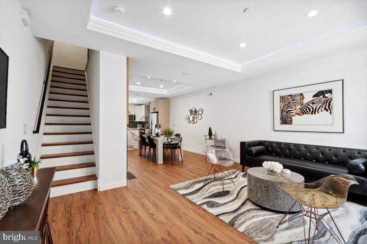 Experience modern living in this brand-new 4-bedroom, 3-bath home in the heart of Philadelphia. Thoughtfully designed with high-end finishes and stainless steel appliances, this home offers both style and functionality. Buyers have the unique opportunity to customize and select their own finishes, creating a space tailored to their vision. Ideally located close to public transportation and the train, making commuting effortless while enjoying the convenience of a vibrant neighborhood.  Photos displayed is previous work of the builder, as the building is currently under construction and will be delivered June 2026!  Hurry up and customize your home today!