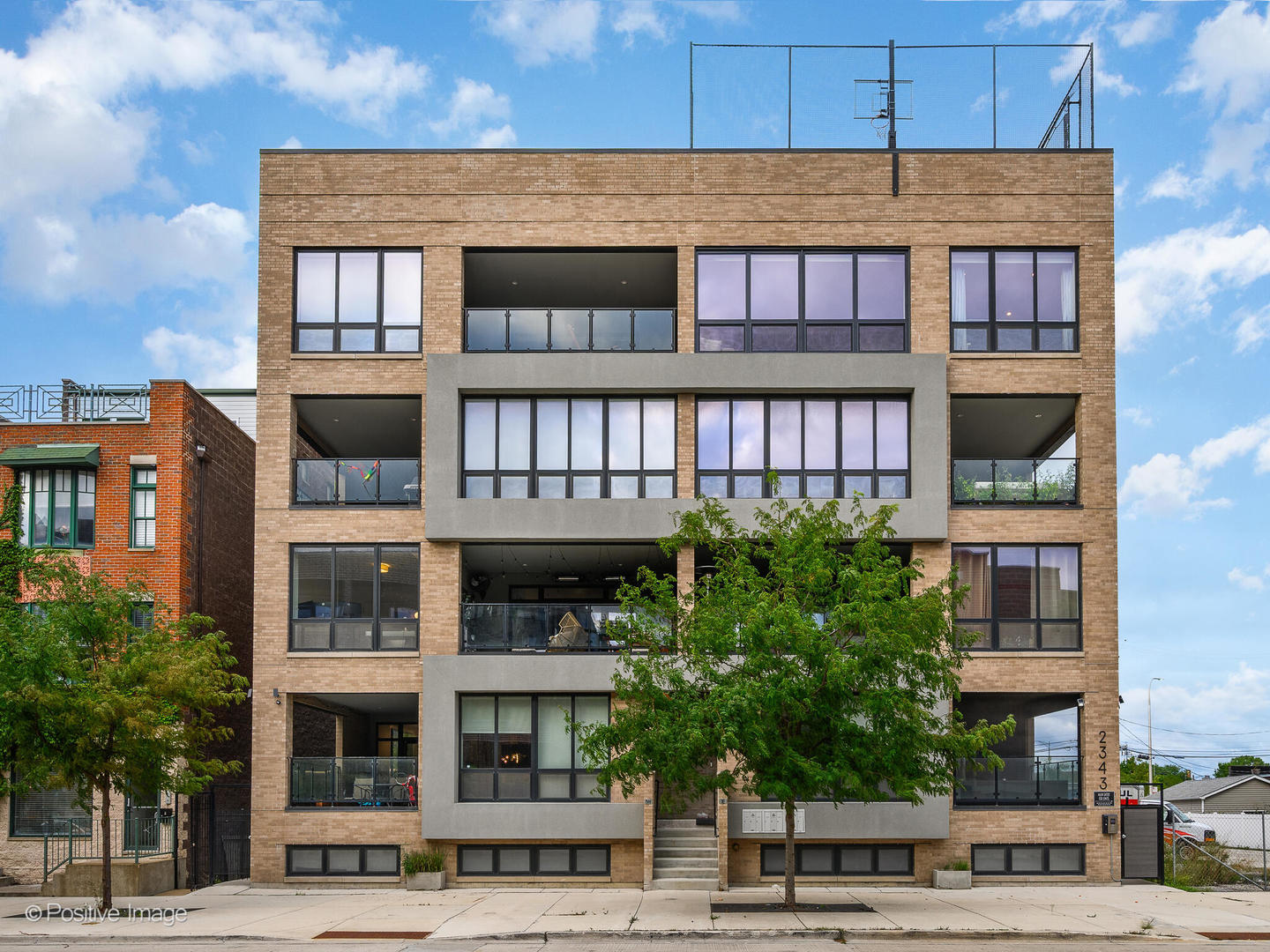 Discover the epitome of new construction living in this 2022 built three-bedroom, two-bathroom West Lincoln Park home offering all the details you love about new construction without the added stress. Smart floor plan engineered to meet modern desires for flowing, multi-use spaces. The entry features a large coat closet and all newer mechanicals. As you continue down the entry hall, the home opens to reveal the sophisticated Thermador chef's kitchen adorned with imported KAM cabinetry, featuring magazine worthy matte-black uppers and an exquisite wood-tone island accent. French doors connect the living area to a rare 20x13 attached veranda, providing a true extension of the interior space creating an idyllic getaway for hosting memorable gatherings or savoring tranquil tree-top views during a romantic evening in. The primary suite, located at the rear of the home, includes two custom walk-in closets. The attached spa-inspired bath features dual vanities and a steam shower. Two additional bedrooms with generous closets and a full guest bathroom complete the layout. Positioned on Elston Court, an inner drive of private residences off Elston Avenue, the home offers a quiet setting with close proximity to Bucktown shops, Lincoln Park boutiques, endless dining options, Midtown Athletic Club down the street, and grocery stores including Marianos, Fresh Thyme, Jewel, and Costco practically at your doorstep. Garage parking with easy in/out access is included. Transportation is convenient with nearby bus routes, the Clybourn Metra, Damen Blue Line, Fullerton Red/Brown Line, and direct access to I-90/94. In less than 20 minutes you can reach almost anywhere in the city, making this home a rare blend of space, style, and unparalleled centrality in one of Chicago's most sought after neighborhoods!