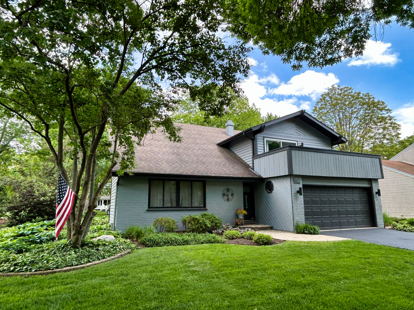 This solid, custom-built brick & cedar contemporary located within the desirable Farmstead neighborhood of Naperville has just been refreshed! Boasting 3 full bathrooms, 4 bedrooms (including one in the finished basement), plus a lofted office space, this property offers plenty of room to live, work, and entertain. Unique features like a cozy stone fireplace, multiple skylights, and air tub provide warmth, light, and relaxation. Convenience extras such as the 1st-floor laundry and automatic irrigation system ease both interior and exterior maintenance. Experience the beauty of nature from the raised deck in the backyard, enjoy sunsets from the large 2nd floor Master Bedroom lanai, or comfortably take in the morning sunrise from the 1st floor sunroom during all four seasons! Other thoughtful design elements like a heated floor in the remodeled master bath, an epoxy floor in the garage, and impeccable landscaping are just a few items in a long list of extras that make this home special. This property is close to shopping, parks, entertainment, and is within the highly rated Naperville District 203 school district. Pre-paid home warranty is offered by the seller for your additional peace of mind, and this home is ready to move in this summer! Showings begin Sunday, 7/13/25 at 10:00 AM.