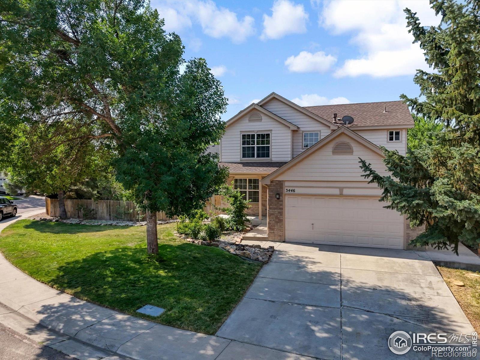 WOW 9,614 Sqft Corner Lot! A gardener's dream is this "double-size" lot with raised garden beds, pergola/deck, patio, outdoor shed and mature landscaping. New carpet throughout, new paint in this spacious 3 bedroom 2 and 1/2 bath. Primary bedroom has its own balcony/deck and private bath with a soaking tub. Open floor plan with French doors to the deck and to the spacious back yard. Seller owns an HVAC company so house has upgraded higher-quality HVAC system.