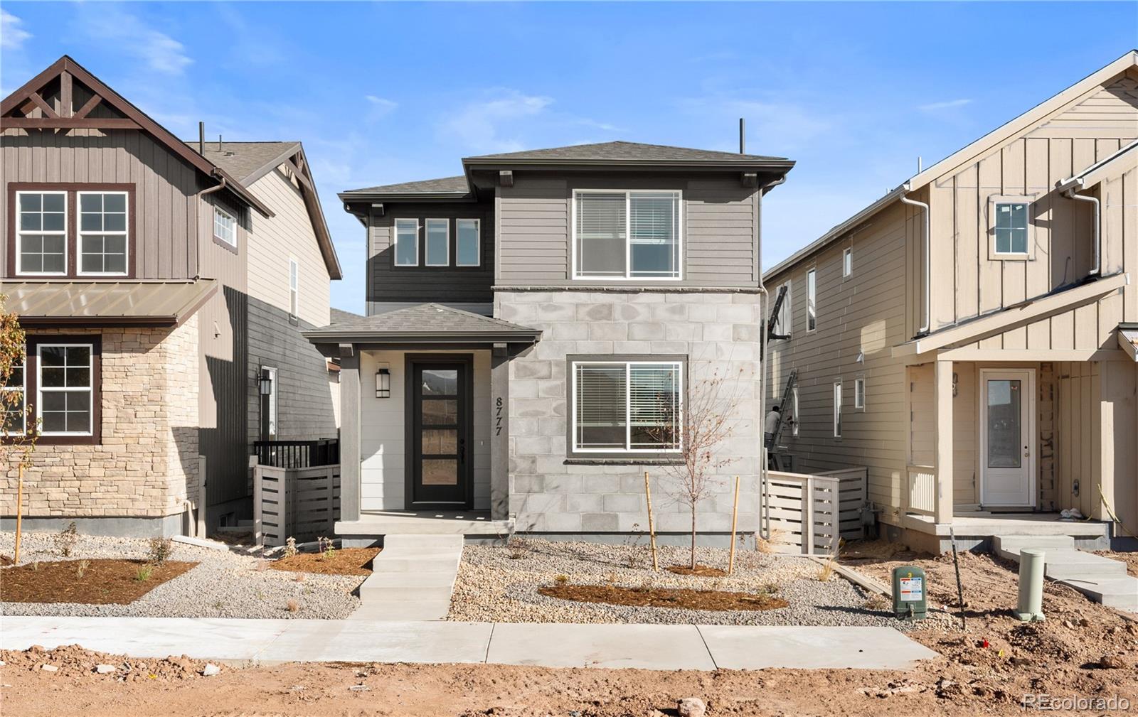 Finished Basement!  On a Greenbelt!  Mountain Views when you step out from your front porch!  It doesnt get any better than that!!!! This  4-bedroom, 3 1/2-bathroom,with Pocket Office lives larger than you expect with functional spaces for everyone!  And this floor plan is a HBA Parade of Homes Winner!  The 1,642 finished square feet has an open kitchen with Quill cabinets, quartz counter tops, spacious island and an open flow to your Dining and Great Room with an abundance of natural light!   Your finished basement will provide an extra 598 square feet of livable space that included an additional bedroom, full bath, and versatile bonus rec room!.   The entire first floor includes LVP and your home will have matte black finishes throughout.  Enjoy the view from your living room and primary bedroom windows!

Sterling Ranch is your Rocky Mountain oasis at the base of the foothills.  Don't be married to yard work and enjoy the great outdoors and the expansiveness of amenities that this award winning community provides you!

HOA information provided is actually for the metro district.