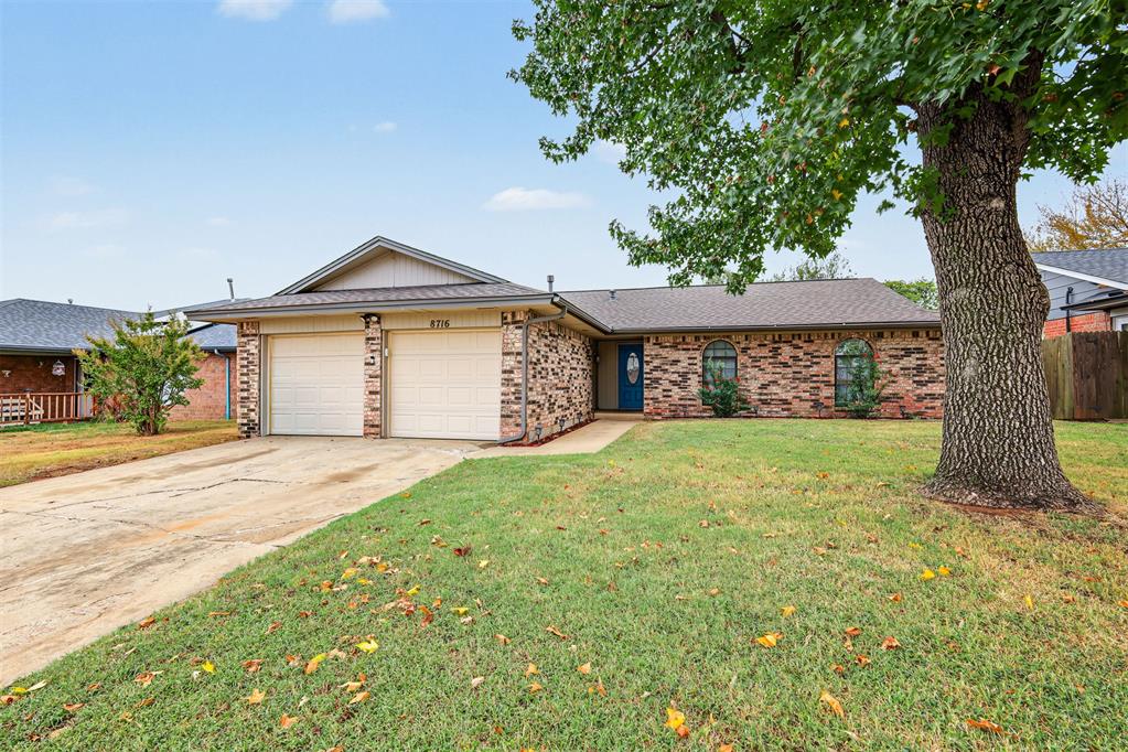 Welcome to 8716 Cord Ave in Northwest Oklahoma City. This 3 bedroom, 2 bathroom home offers 1,444 square feet of living space on a large lot. Inside, you'll find a large living room and plenty of storage space. Recent updates include a newer roof and hot water tank. Outside, enjoy a well maintained backyard with plenty of space for animals and family time. Close to Walmart Supercenter, Sam's Club, and shopping and dining along Northwest Expressway, with easy access to Northwest Expressway and the Kilpatrick Turnpike. Schedule your showing today.