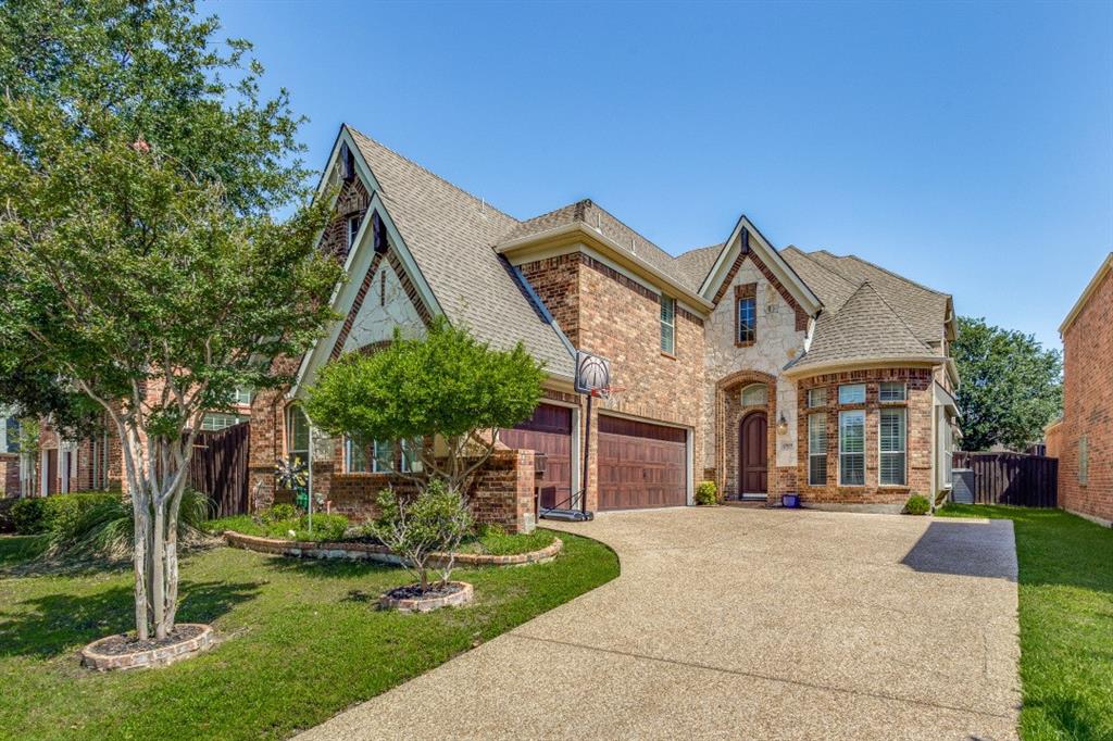 Experience elegance and comfort in this stunning home in the sought-after King Ridge community! You are greeted by the formal dining room with impressive 19' ceilings, beautiful wood floors, and an updated kitchen with modern countertops. The home features plantation shuttlers throughout, fresh paint, and new carpet. The huge master suite with an updated master bathroom! Along with a spacious 3 car garage add both luxury and convenience. Situated in a beautiful neighborhood with a premium location, this home offers unbeatable accessibility: Just 5 minutes to Hwy 121, Dallas North Tollway, Toyota Headquarters, and only 7 minutes to Legacy West for shopping, dining, and entertainment! Seller has the property appraised in September.