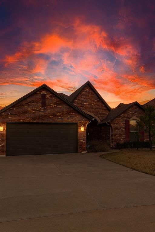 Immaculate 3 Bed + Office Home in Moore Schools with beautifully, naturally lit study with french door access! Large living area with giant floor to ceiling windows & stoned corner gas fireplace! Open Concept living flows into dining area with outdoor access! Kitchen is with newer fresh appliances, granite countertops, under mount lighting, flat top cooking, built in microwave, gorgeous statement piece hood vent, custom cabinetry and plenty of storage! Huge primary suite features decorative ceilings, cozy carpet & gorgeous large windows! Primary bath with double vanity, oversized mirror, relaxing jetted tub, spacious standing shower, seperate throne room & huge walkthrough closet with great storage! Spacious laundry is strategically located. Double glass doors lead out onto the covered back patio with perfect views of the wonderfully maintained yard & stone fire pit! House has brand New roof and gutters July 2025, New furnace 2024, Newer hot water heater 2023, New Shed 2024, New fences 2024, two New gates 2024, and concrete 2024, New above ground storm shelter 2023 and so much more! ADT alarm system and cameras to stay with home.