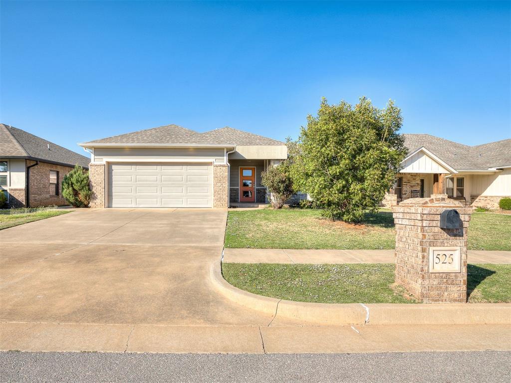 Welcome to Chisholm Creek Farms and truly convenient living. This 1846 square foot one level home has the perfect layout- open concept, 3 bed & two bath home. The primary is separate from the secondary bedrooms with their own full bathroom. Such a beautiful entry way with trayed ceilings in the foyer and dining area. The views are just lovely, Quartz countertop and you're going to love this large square island- all quartz- perfect to entertain, sip your coffee or just gather and play cards. This home was the former model home so it has so many upgrades- upgraded appliances. The drapes are even custom for this home. The seller walked into it and fell in love in 2017. Oversized primary, shower, soaking tub, large shower and large walk-in closet. Two secondary bedrooms are spacious with roomy closets. Office off of the entry way gives you privacy. Beautiful windows throughout. Patio for grilling, easy access into this neighborhood and out of this neighborhood- home is located off the very first street. You'll love Chisholm Creek Farms- playground, park, idea for walking. Well planned community and everything you need is all around you. Enjoy living at Chisholm Creek Farms.